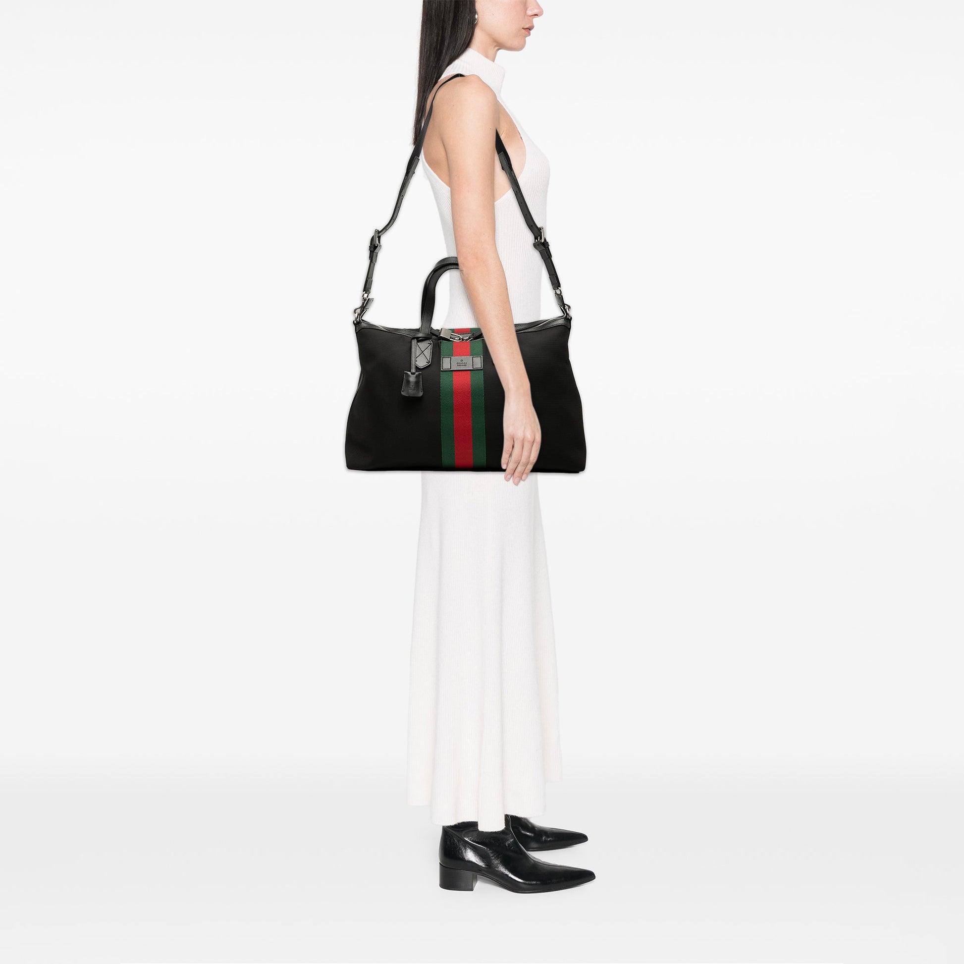 Gucci Techno Canvas Web Travel Bag