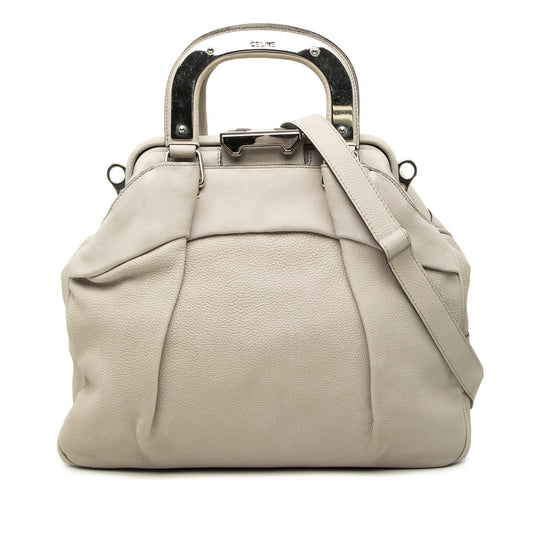 Celine Grained Calfskin Soft Frame Doctor Bag