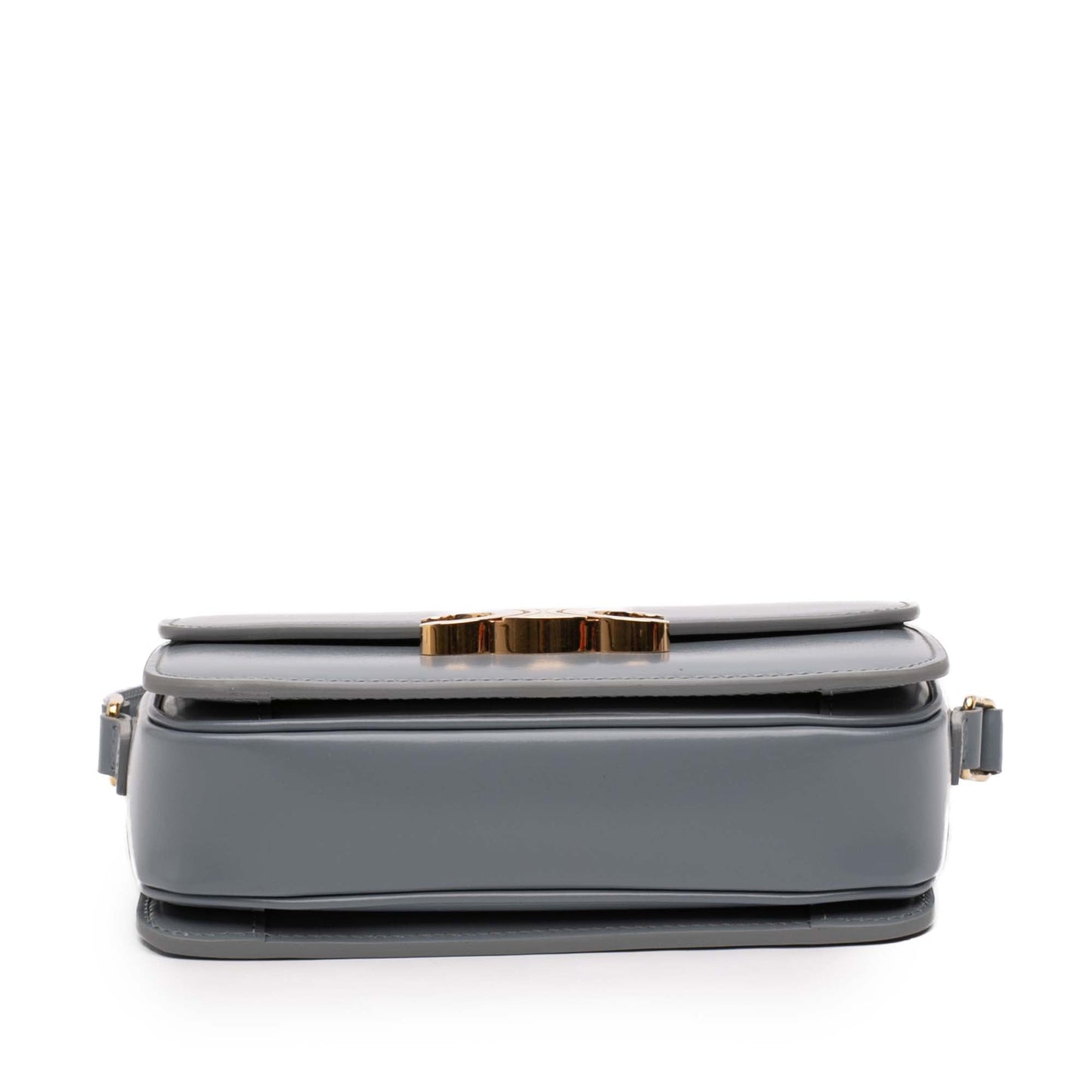 Celine Teen Shiny Calfskin Triomphe Crossbody
