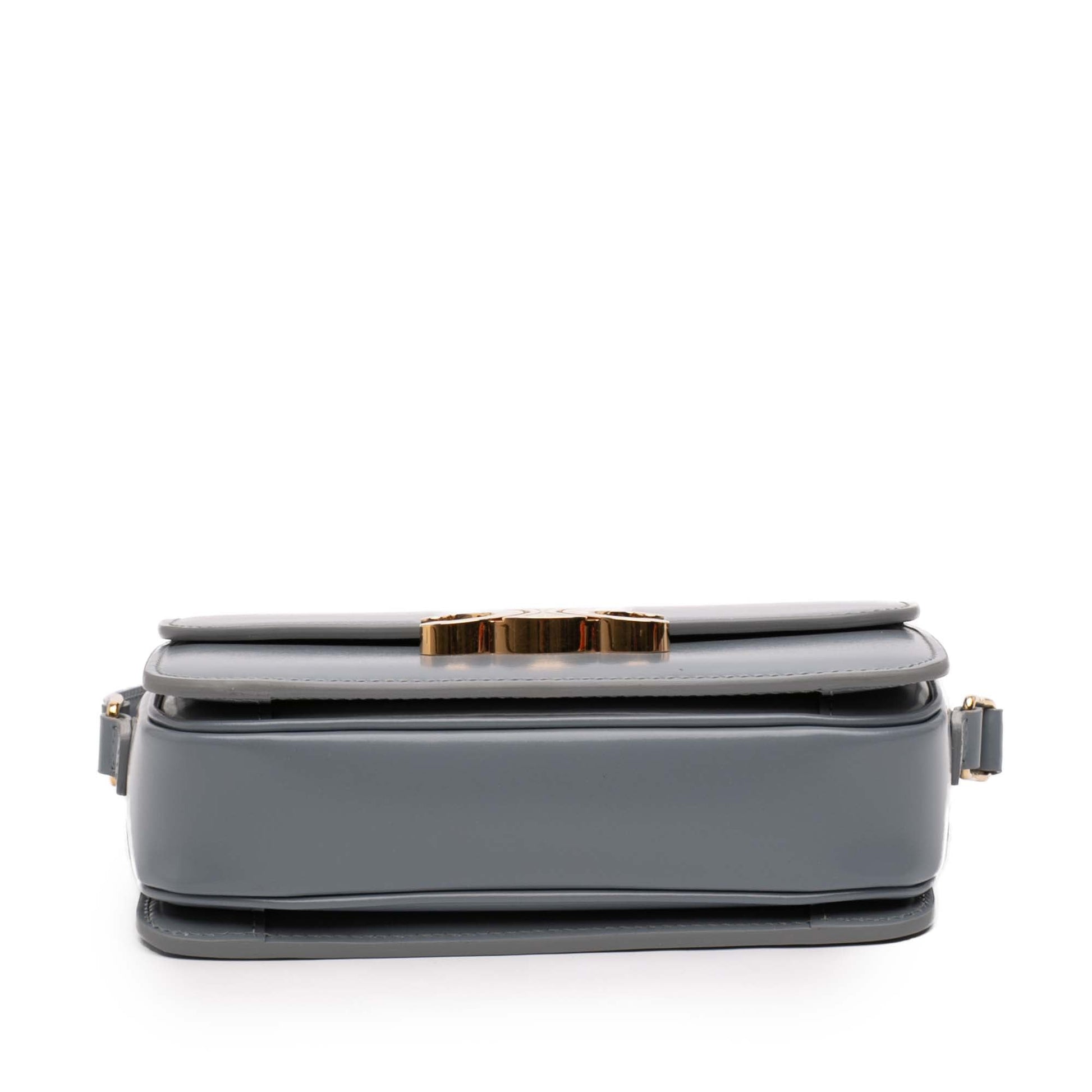Celine Teen Shiny Calfskin Triomphe Crossbody