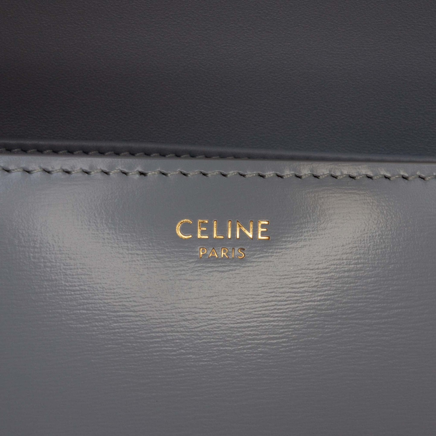 Celine Teen Shiny Calfskin Triomphe Crossbody