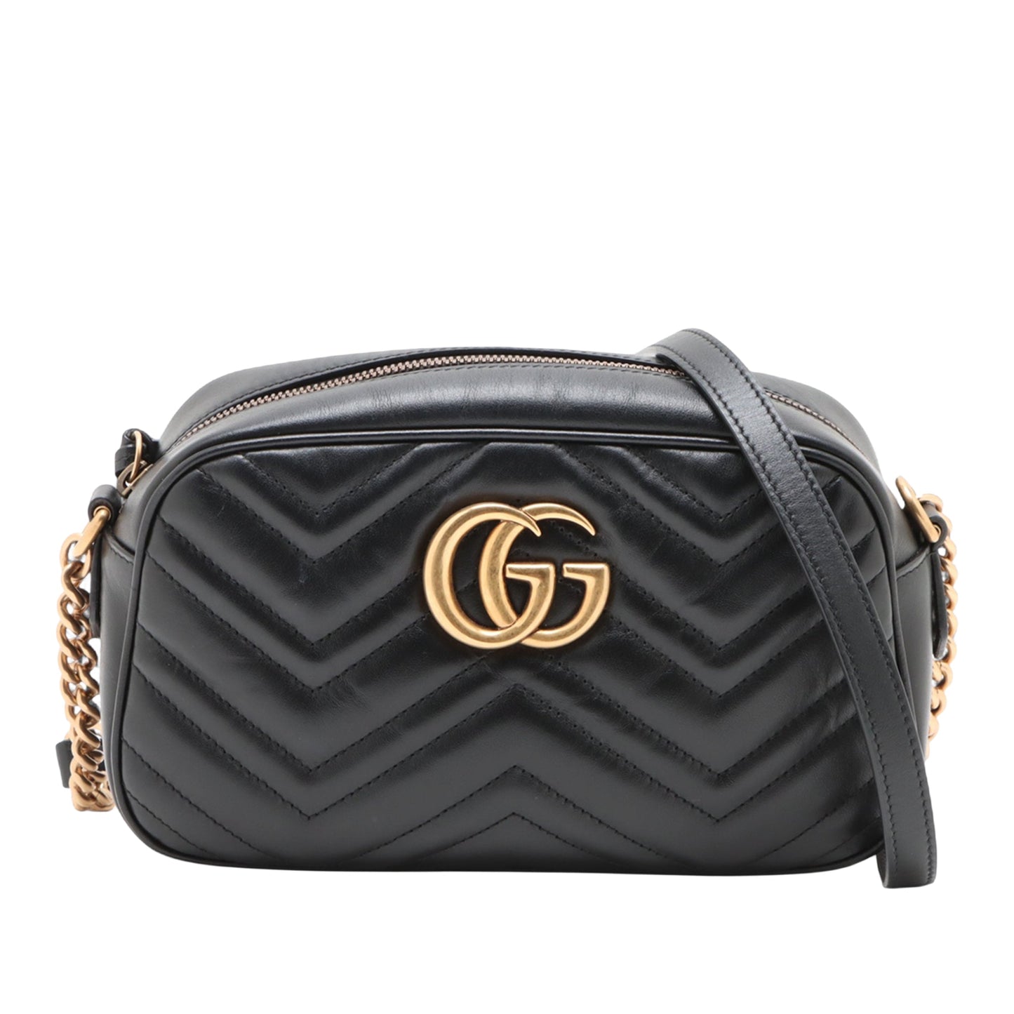 Gucci Small GG Marmont Matelasse Calfskin Crossbody