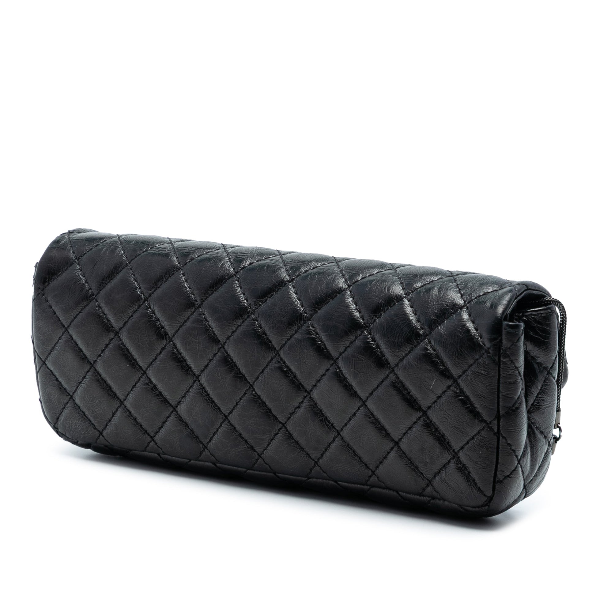 Chanel Quilted Glazed Calfskin Reissue 2.55 Clutch with Chain