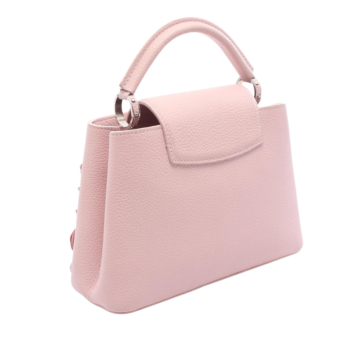 Louis Vuitton Taurillon Flowers Capucines BB — Pink