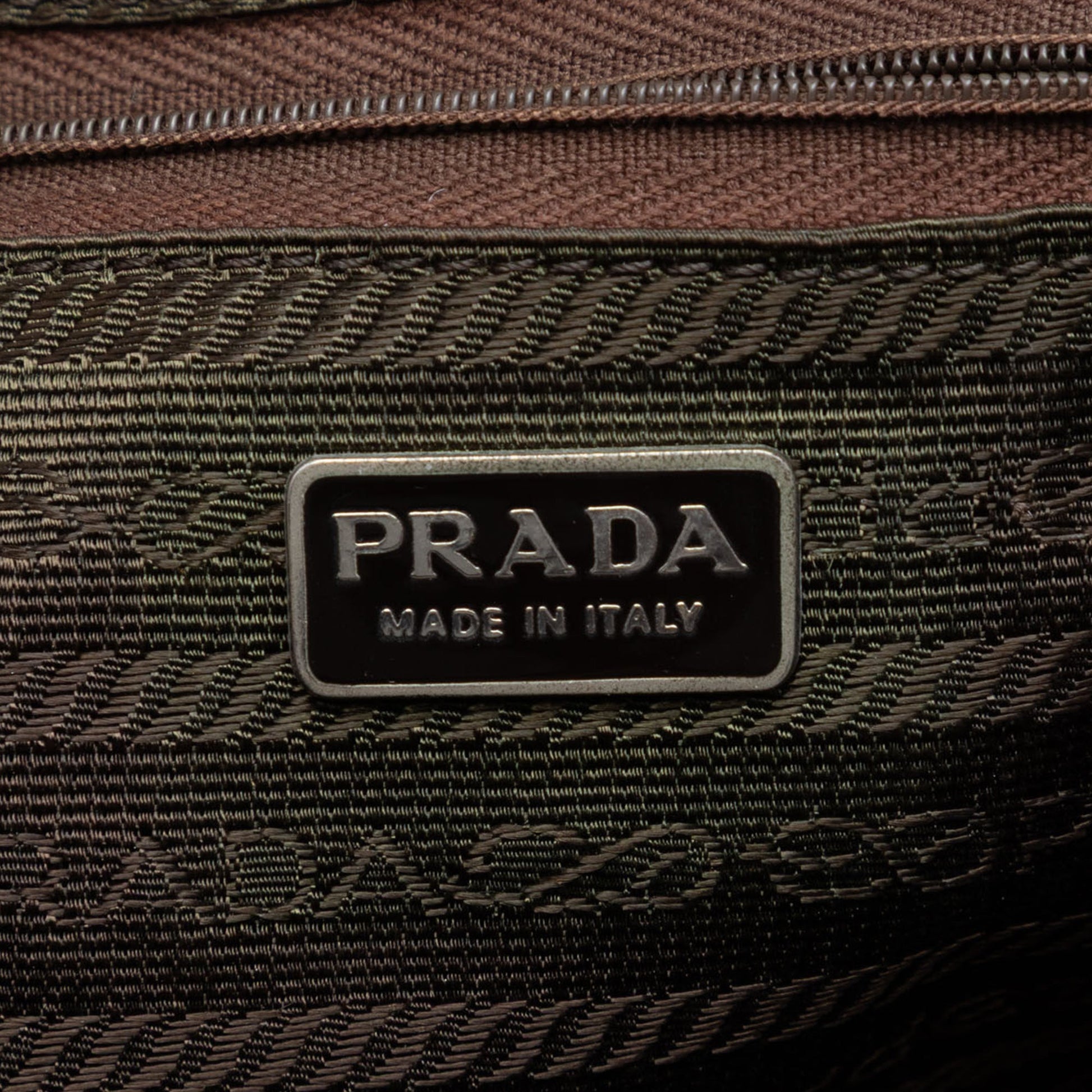Prada Metallic Nappa Frame Crossbody