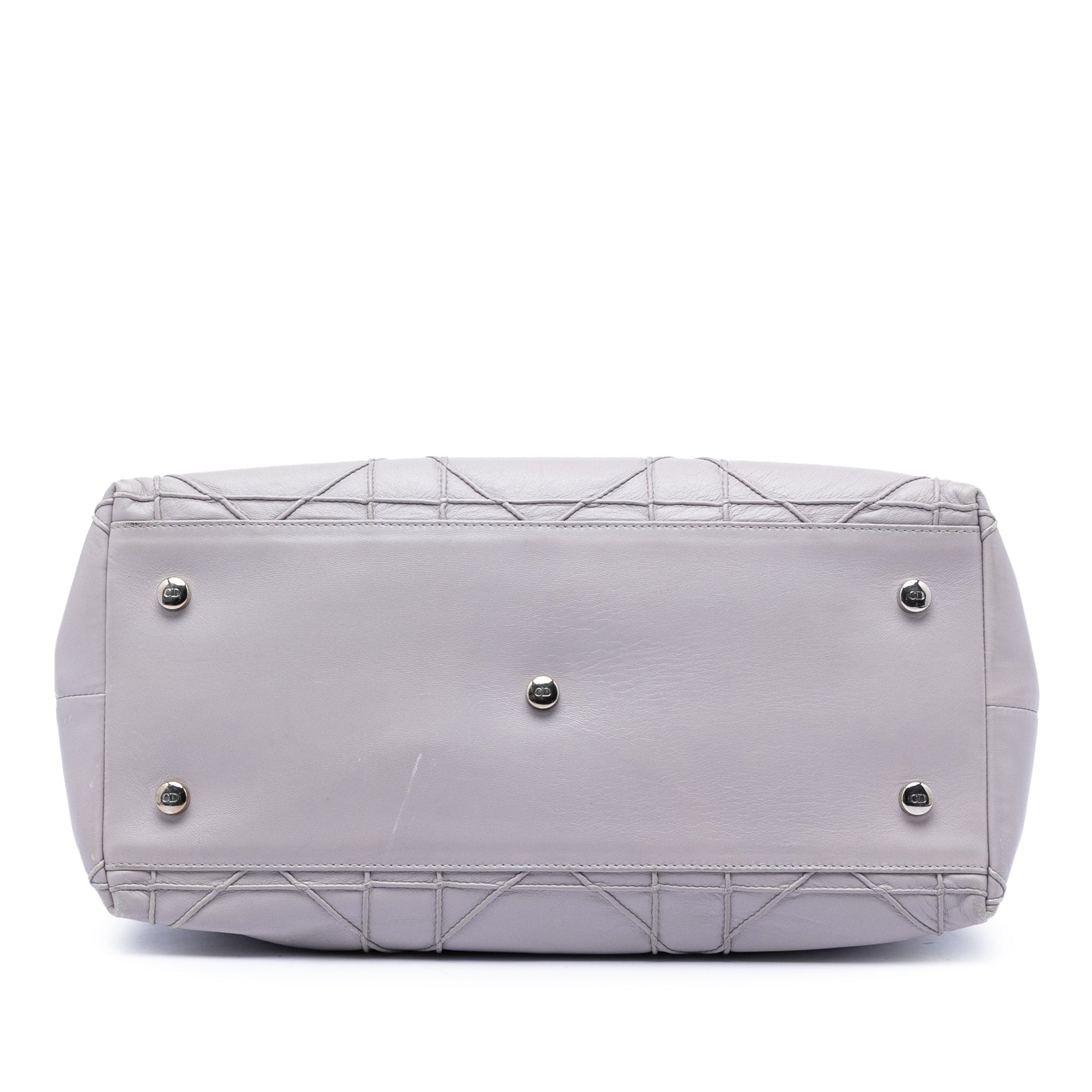 Dior Medium Lambskin Cannage Polochon Granville Satchel