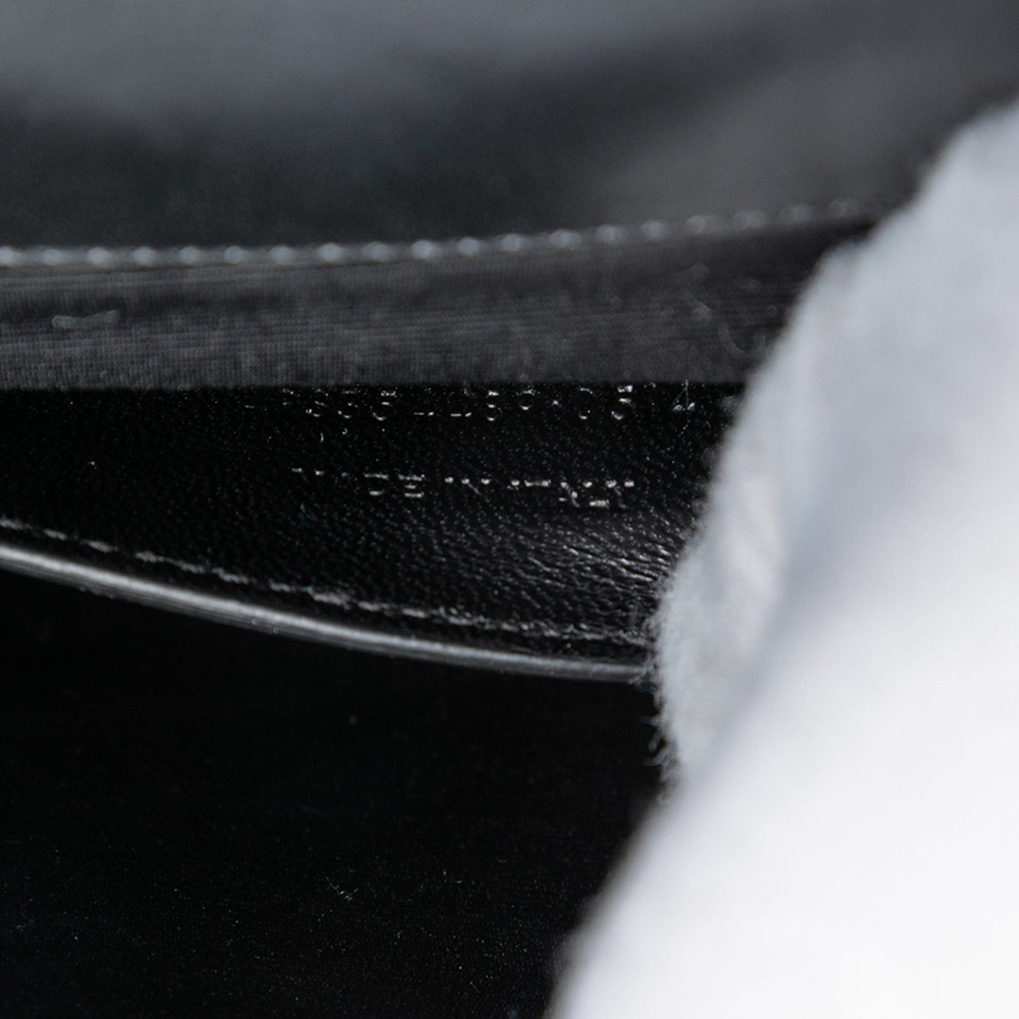 Saint Laurent Studded Chevron Calfskin Monogram Envelope Chain Flap