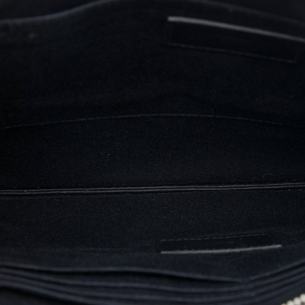 Saint Laurent Grain De Poudre Zip Clutch — Black