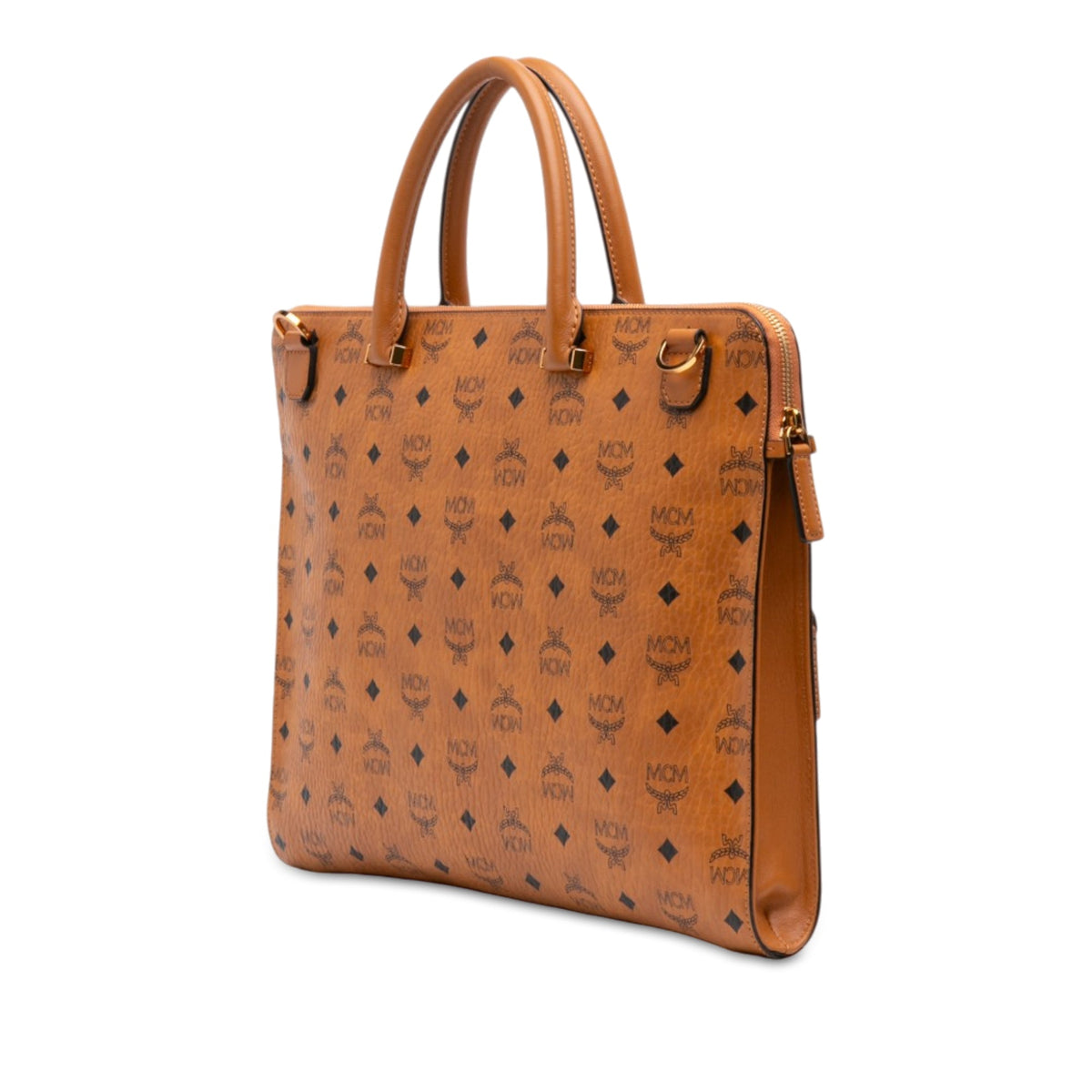 MCM Visetos Coated Canvas Briefcase