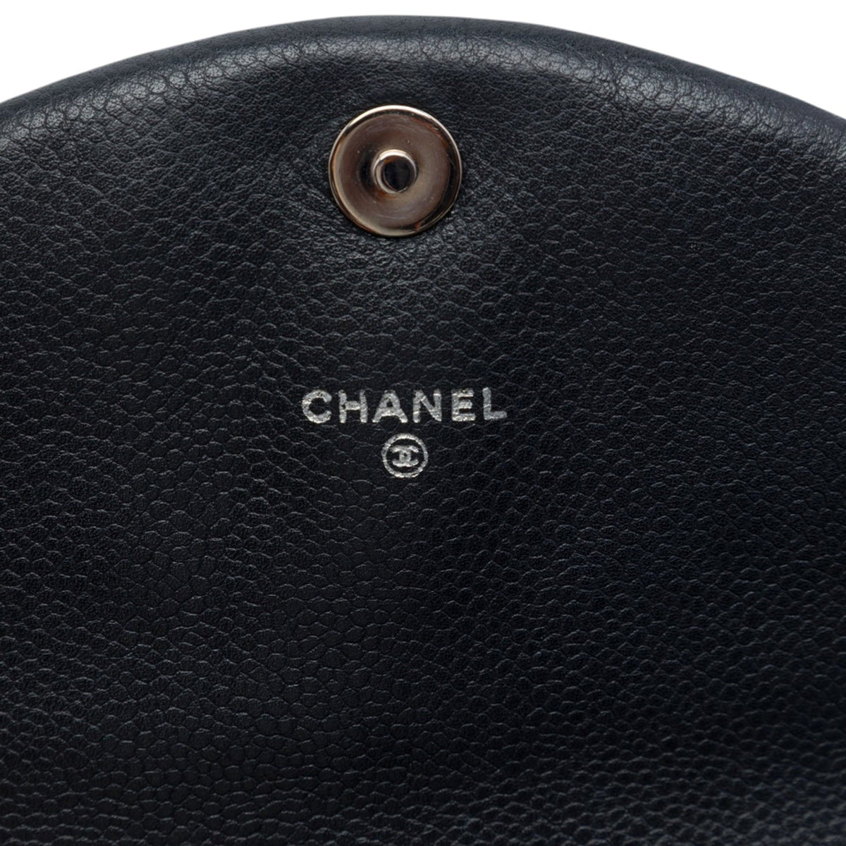 Chanel CC Caviar Half Moon Wallet on Chain