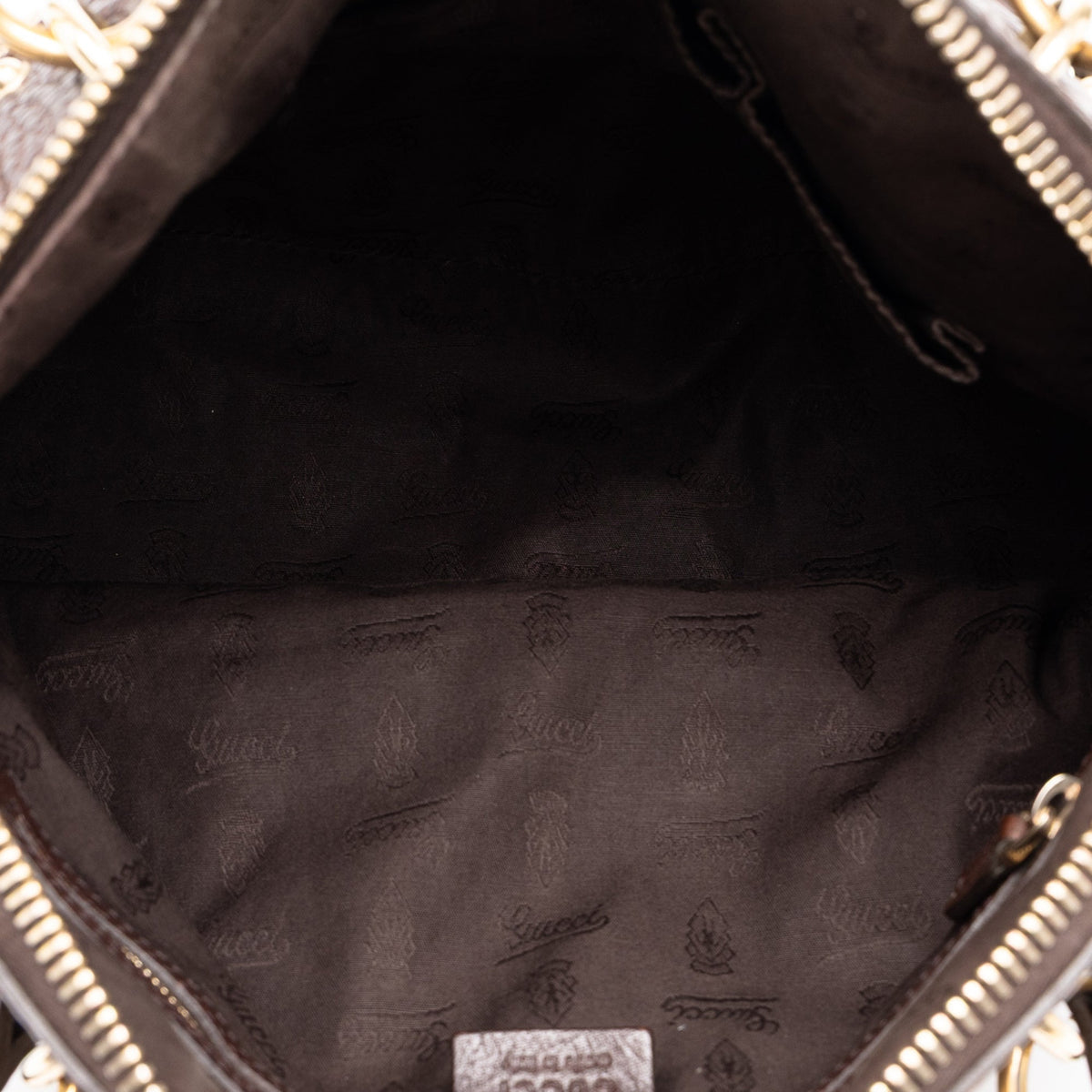 Gucci Medium GG Canvas Charm Dome Satchel — Beige