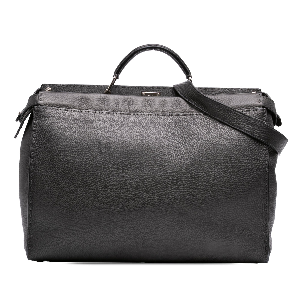 Fendi Large Leather Selleria Peekaboo Iconic Fit Bag