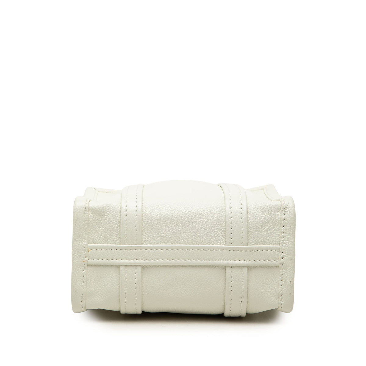 Balenciaga Lambskin Bazar Shopper Satchel XXS — White