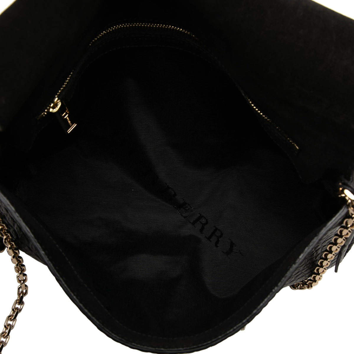 Burberry Medium Grained Calfskin Mildenhall Crossbody — Black