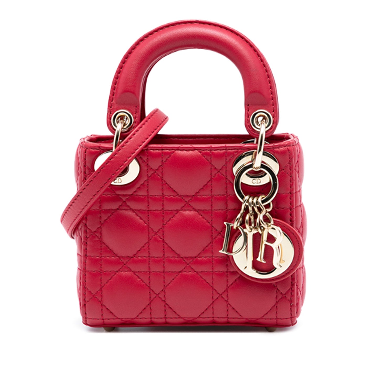 Dior Micro Lambskin Cannage Lady Dior