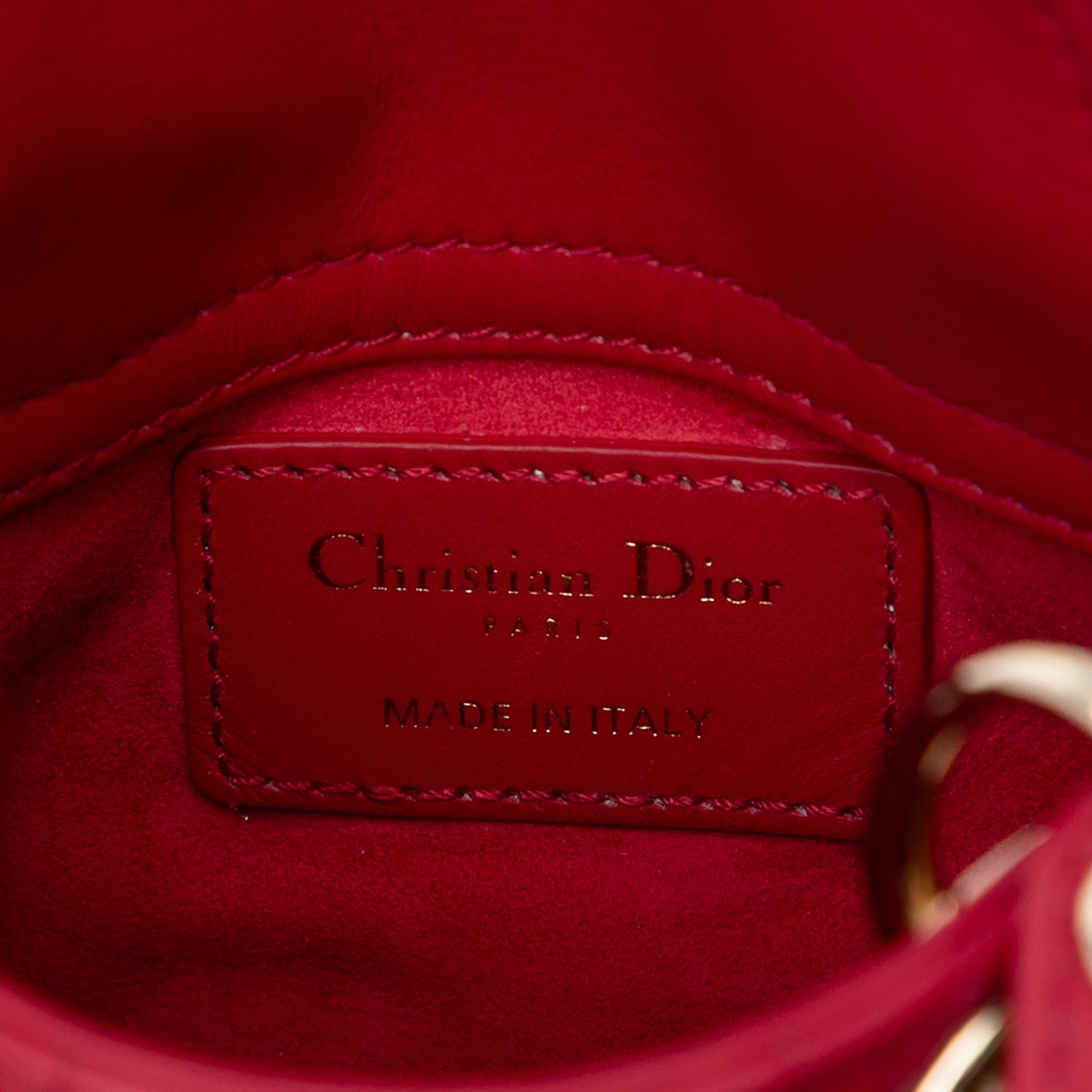 Dior Micro Lambskin Cannage Lady Dior