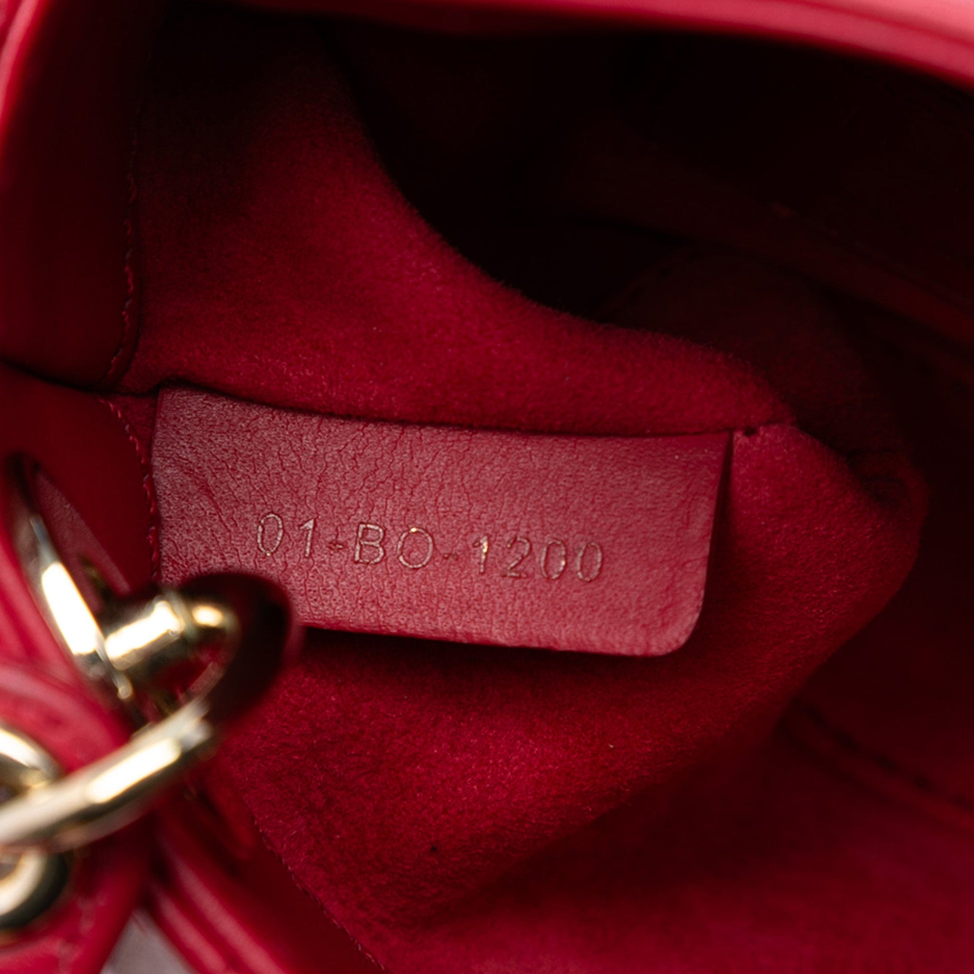 Dior Micro Lambskin Cannage Lady Dior