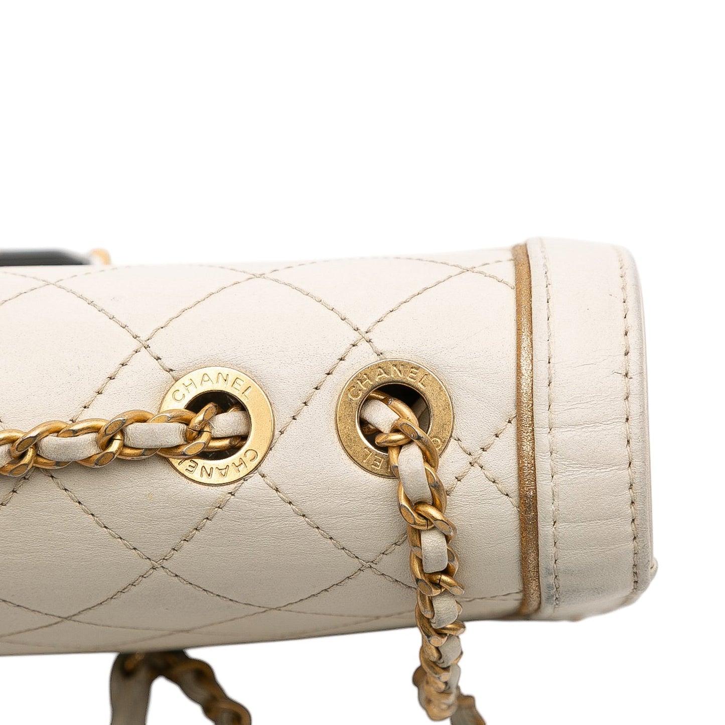 Chanel Medium Quilted Calfskin Octagon CC Clasp Flap