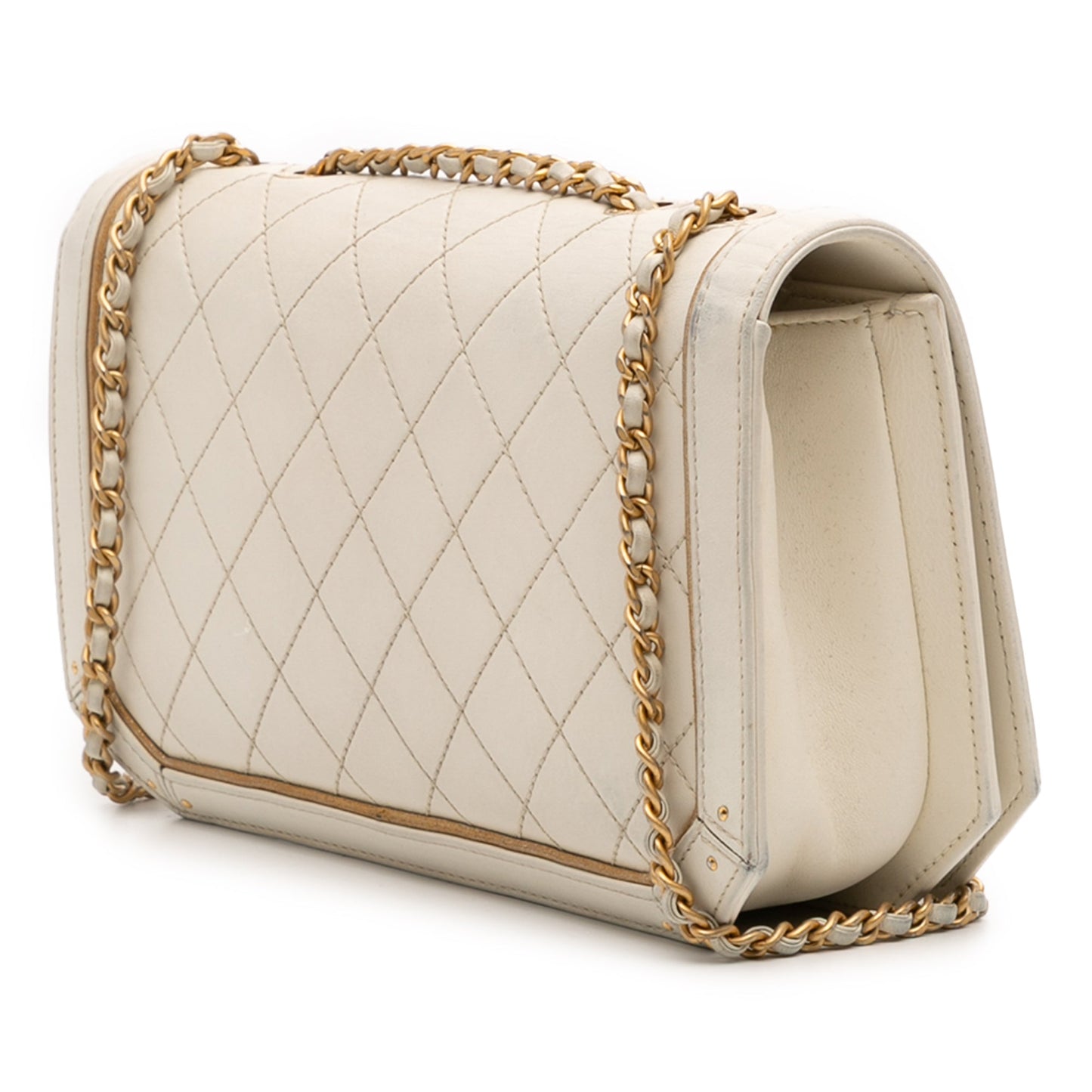 Chanel Medium Quilted Calfskin Octagon CC Clasp Flap