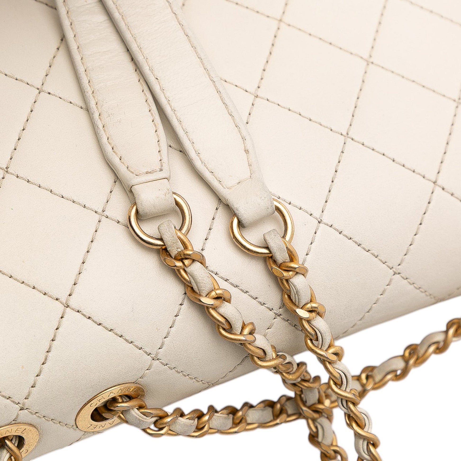 Chanel Medium Quilted Calfskin Octagon CC Clasp Flap