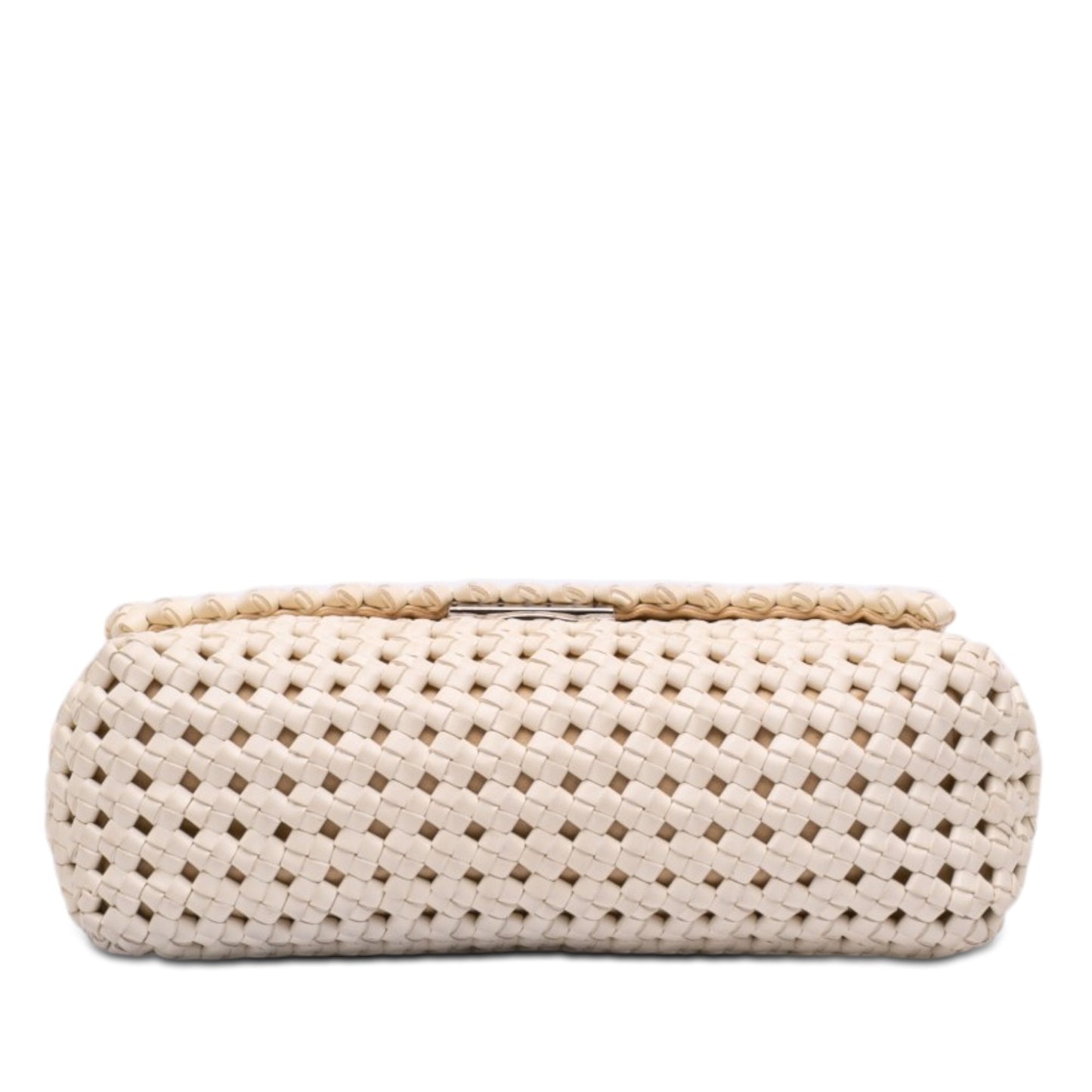 Stella McCartney Woven Faux Leather Becks Top Handle Bag
