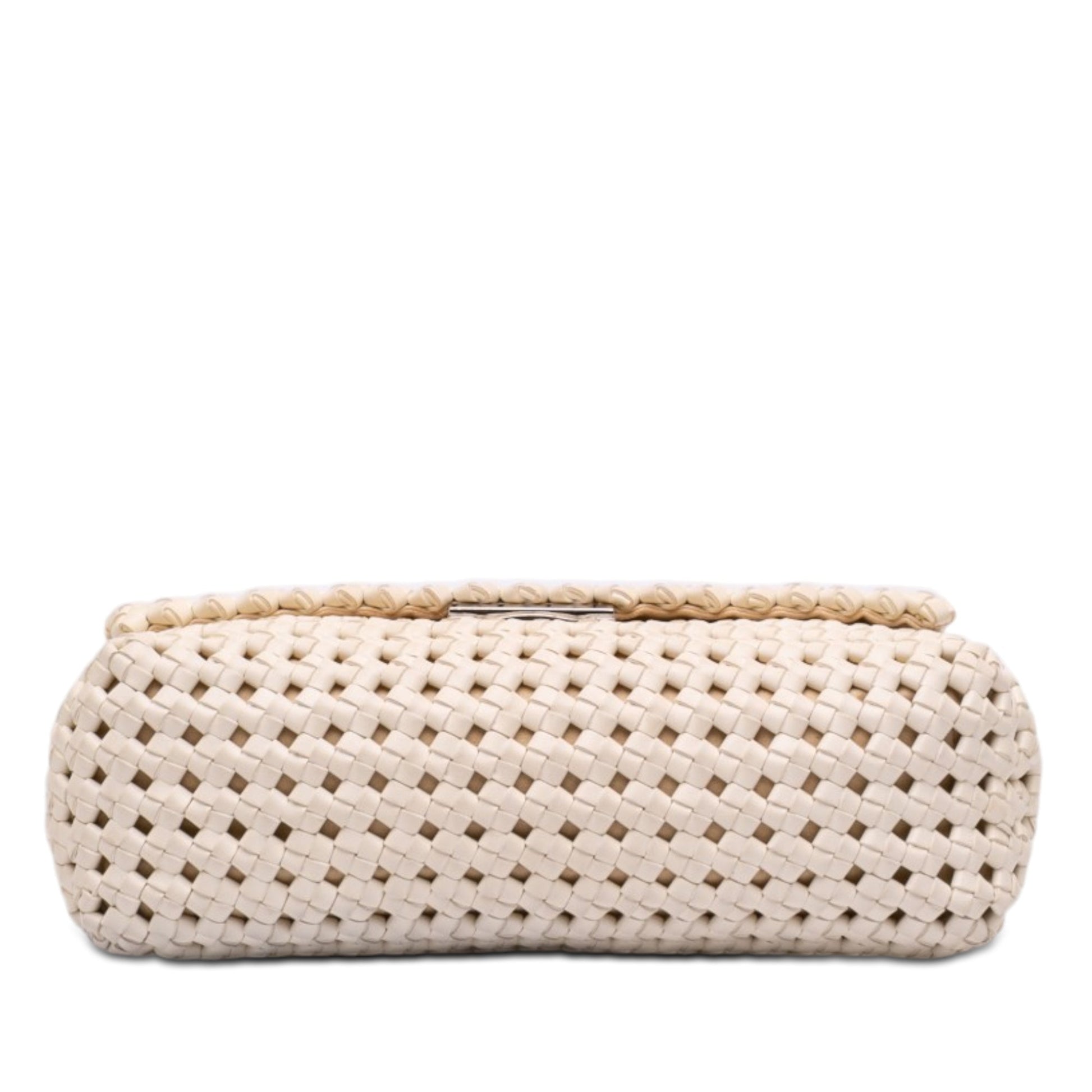 Stella McCartney Woven Faux Leather Becks Top Handle Bag