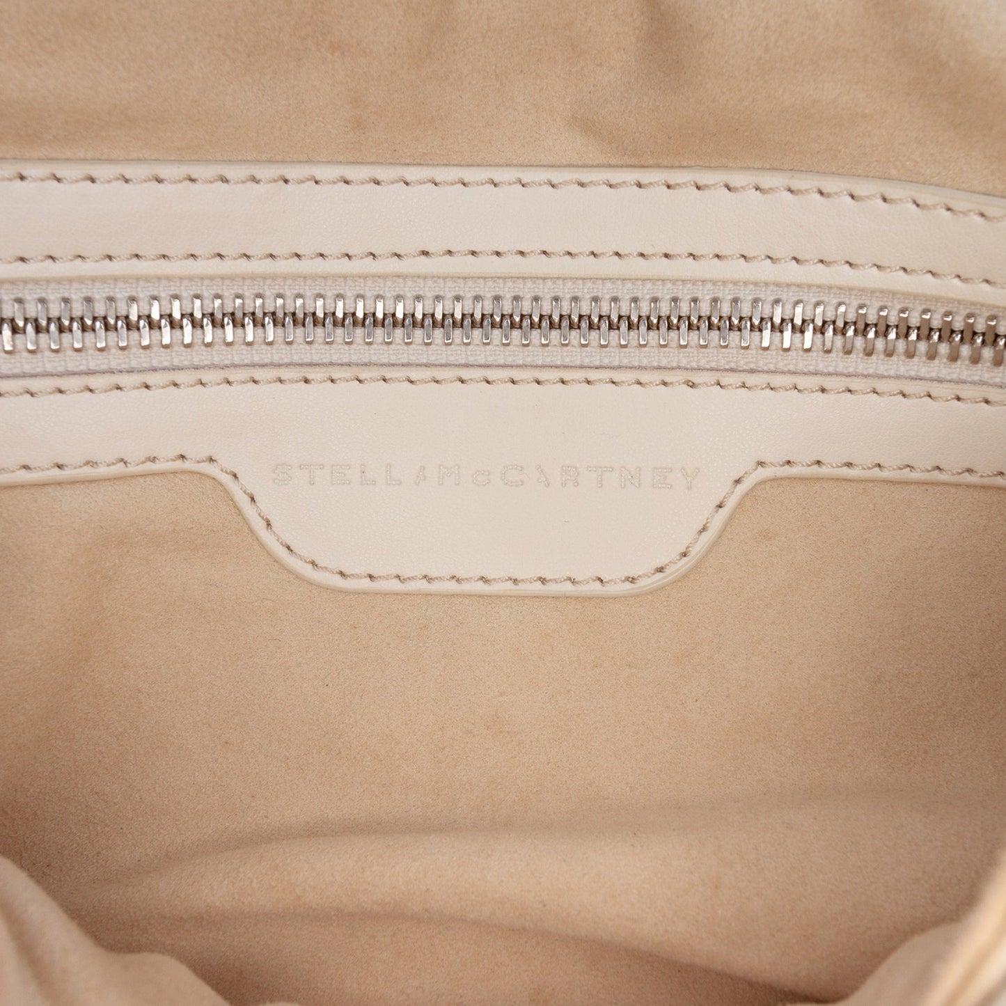 Stella McCartney Woven Faux Leather Becks Top Handle Bag