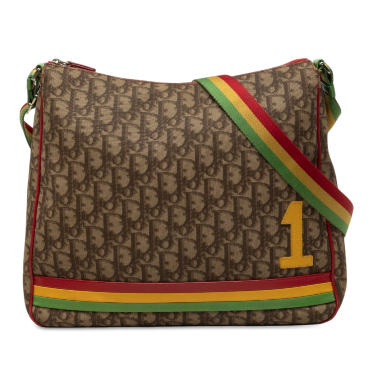 Dior Oblique Canvas Rasta Crossbody — Beige