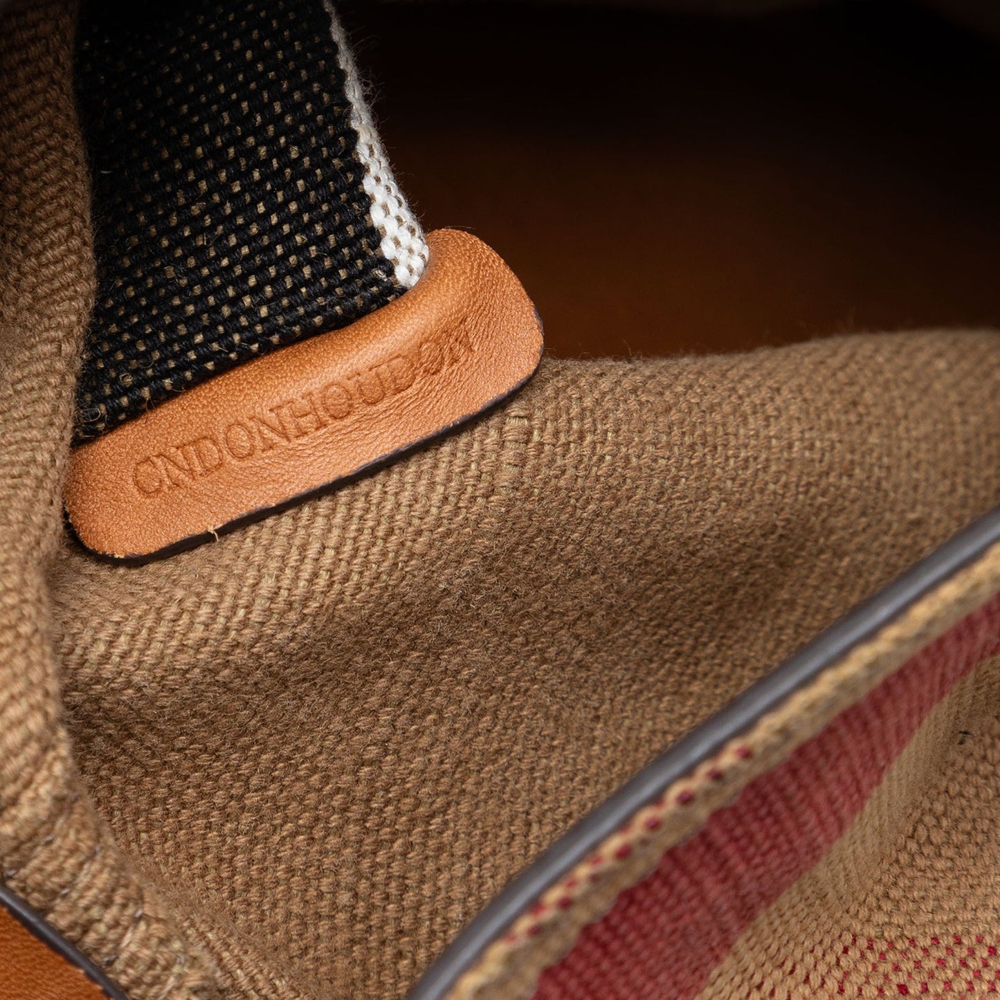 Burberry Mini Mega Check Canvas Ashby Tassel Bucket Bag