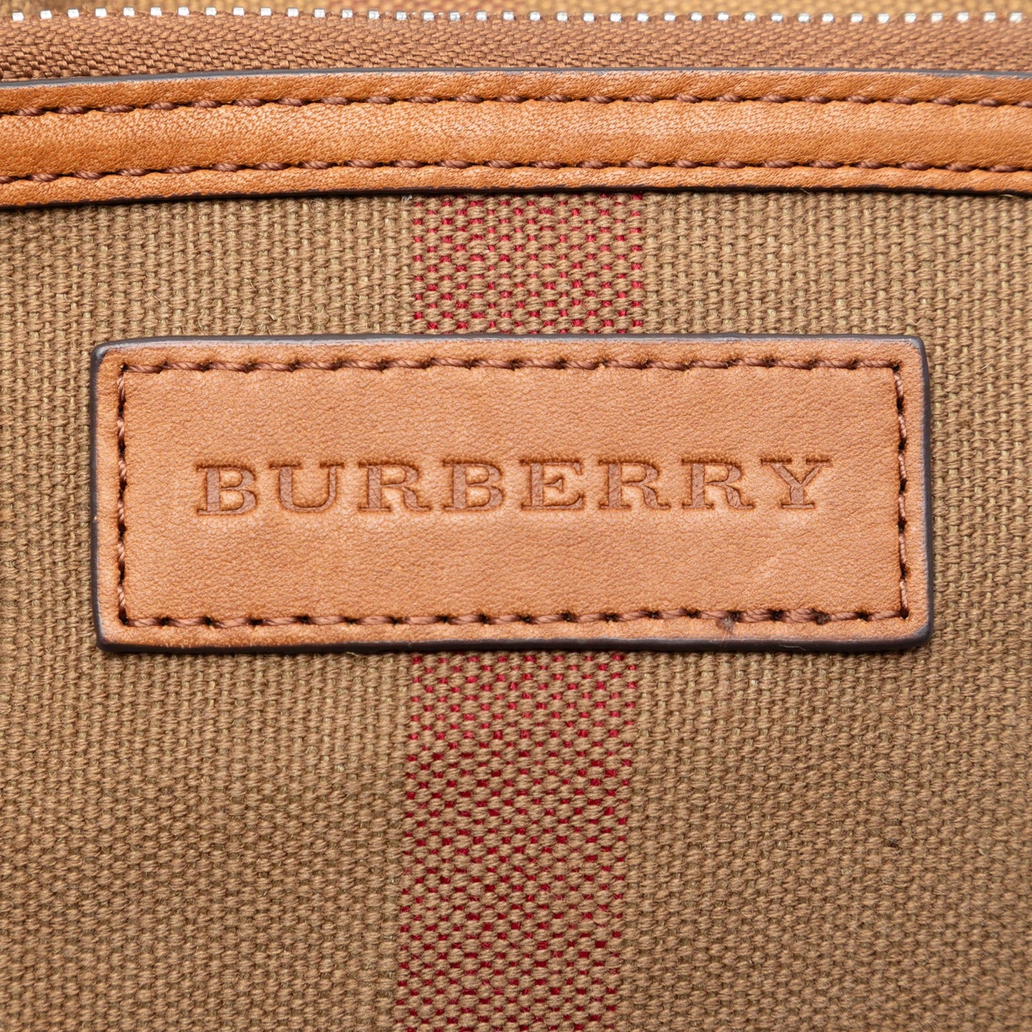 Burberry Mini Mega Check Canvas Ashby Tassel Bucket Bag