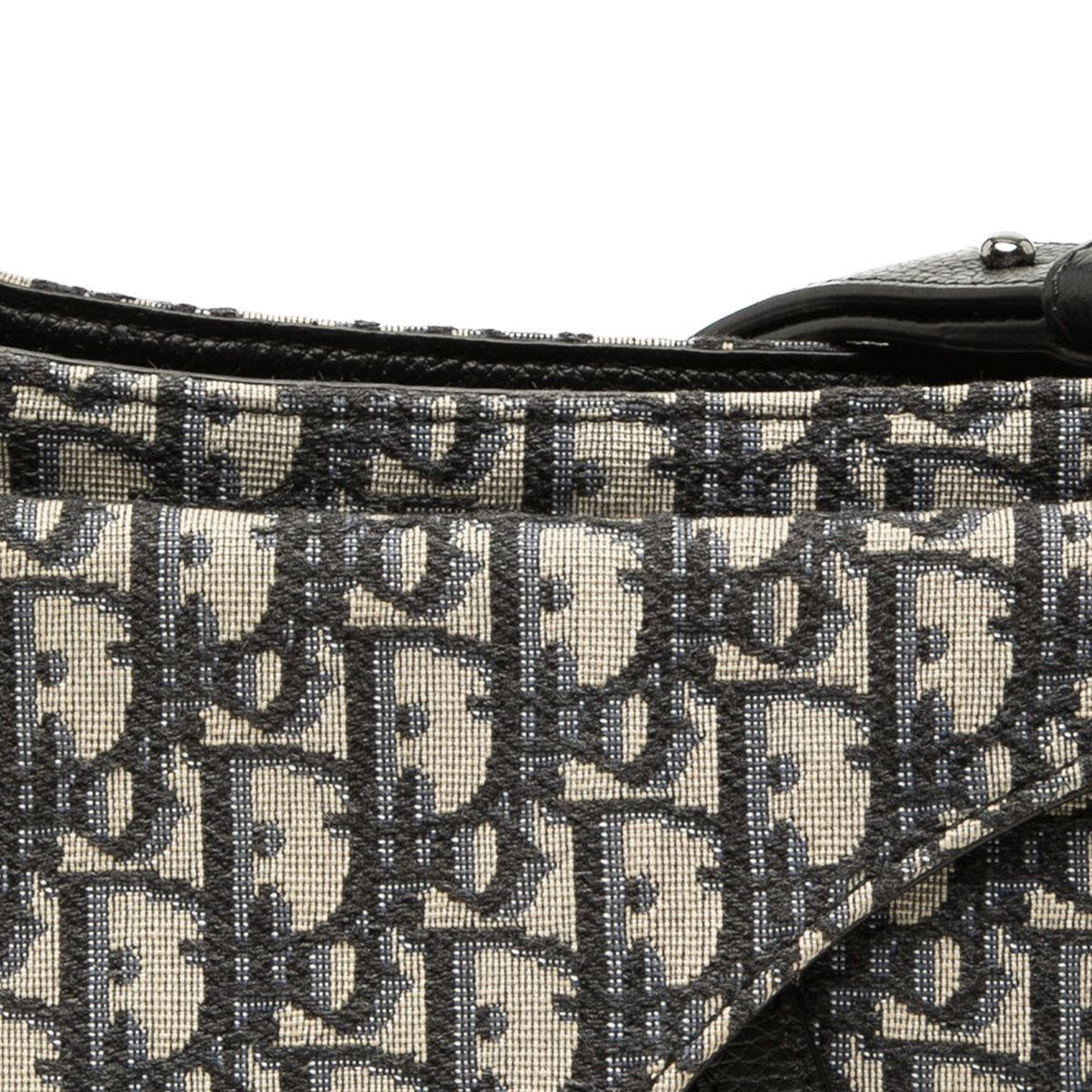 Dior Mini Oblique Canvas Soft Saddle Satchel
