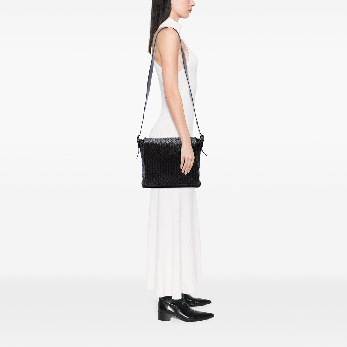 Bottega Veneta Nappa Intrecciato Messenger Bag