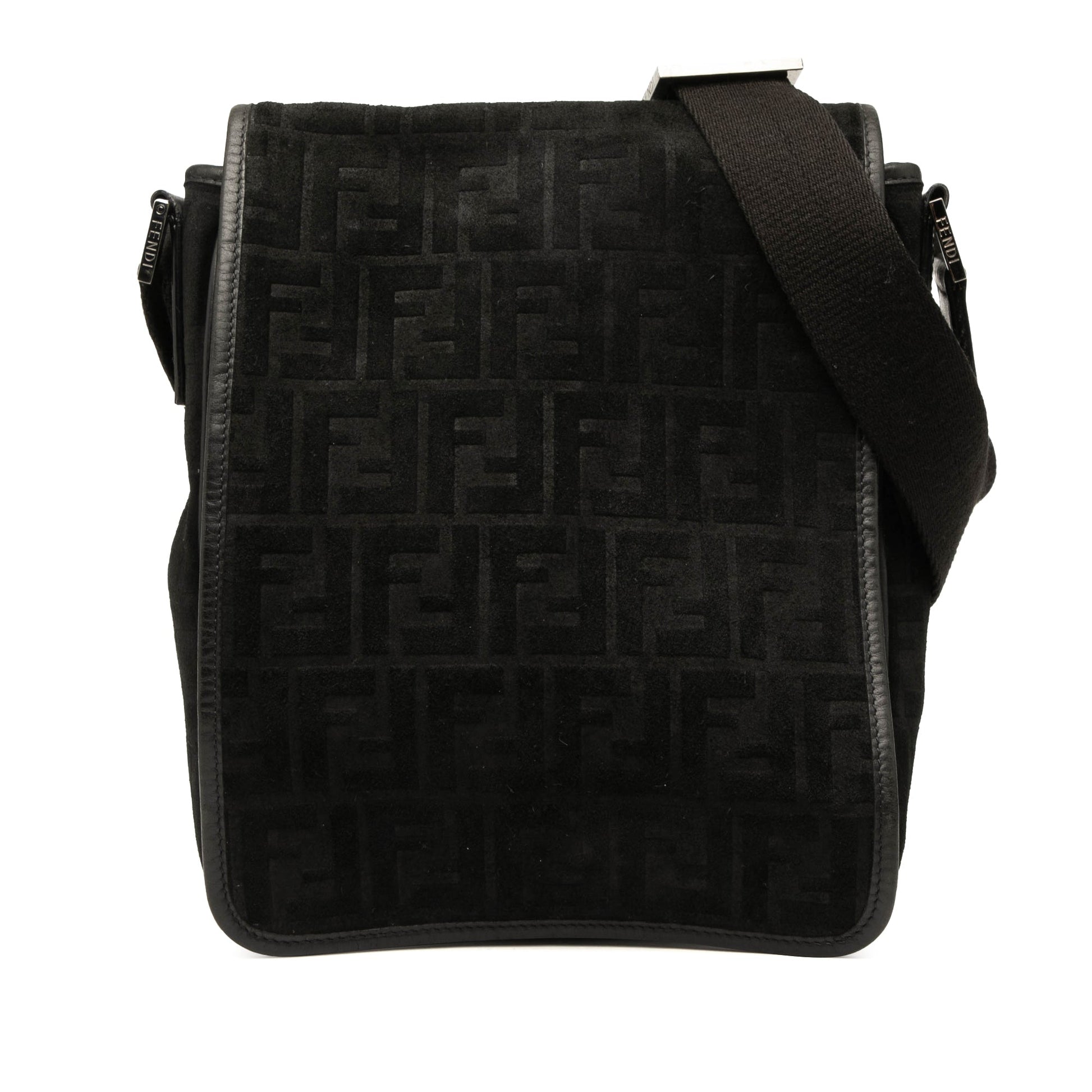 Fendi Zucca Suede Crossbody