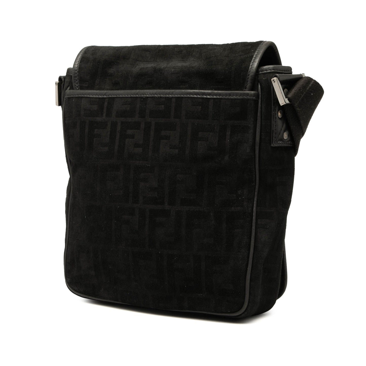 Fendi Zucca Suede Crossbody