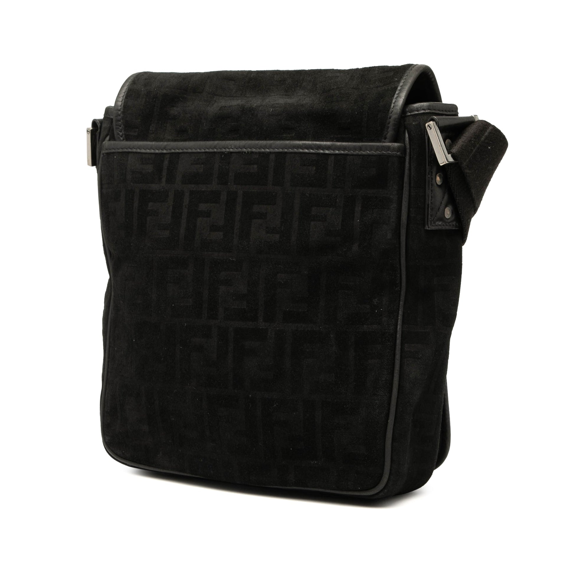 Fendi Zucca Suede Crossbody