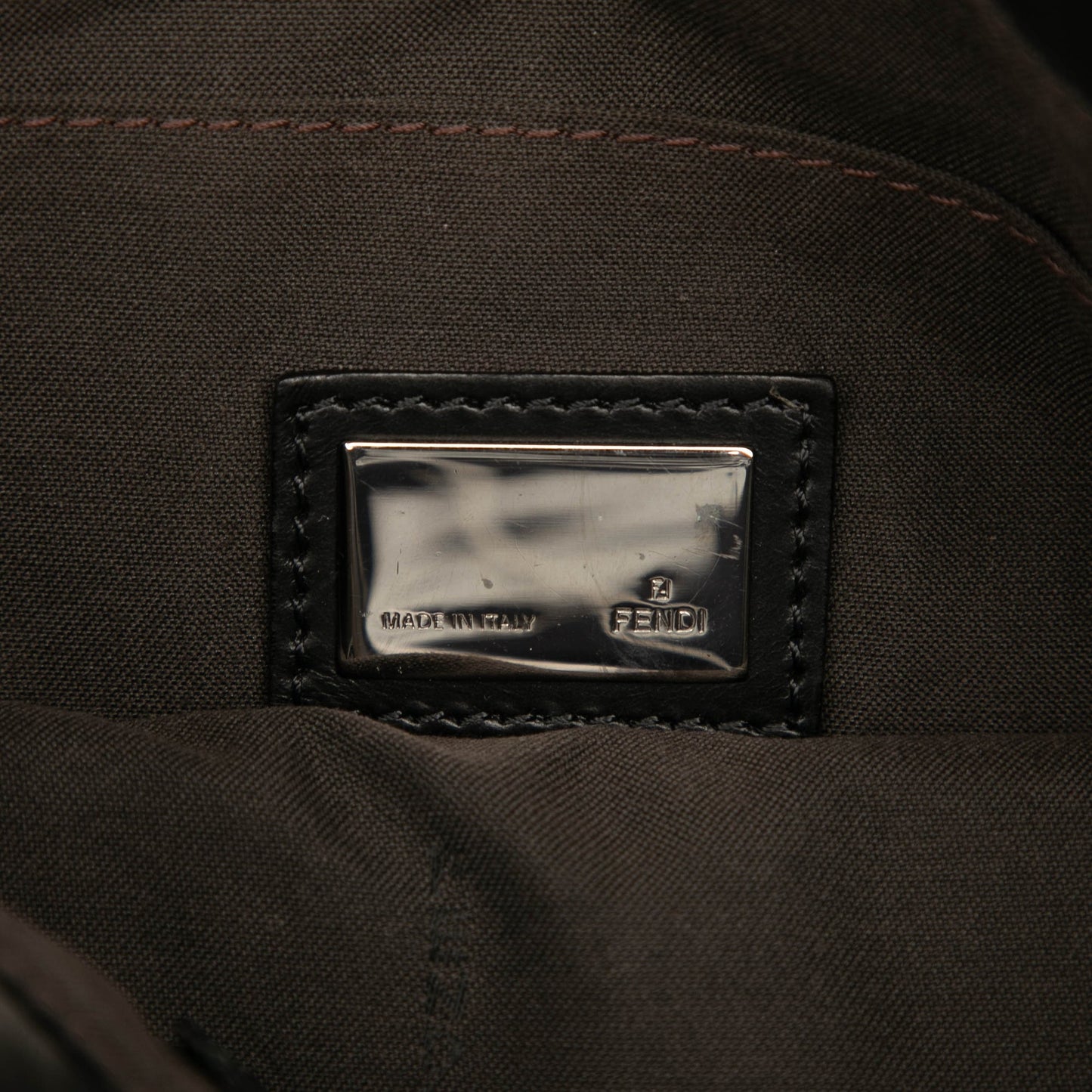 Fendi Zucca Suede Crossbody
