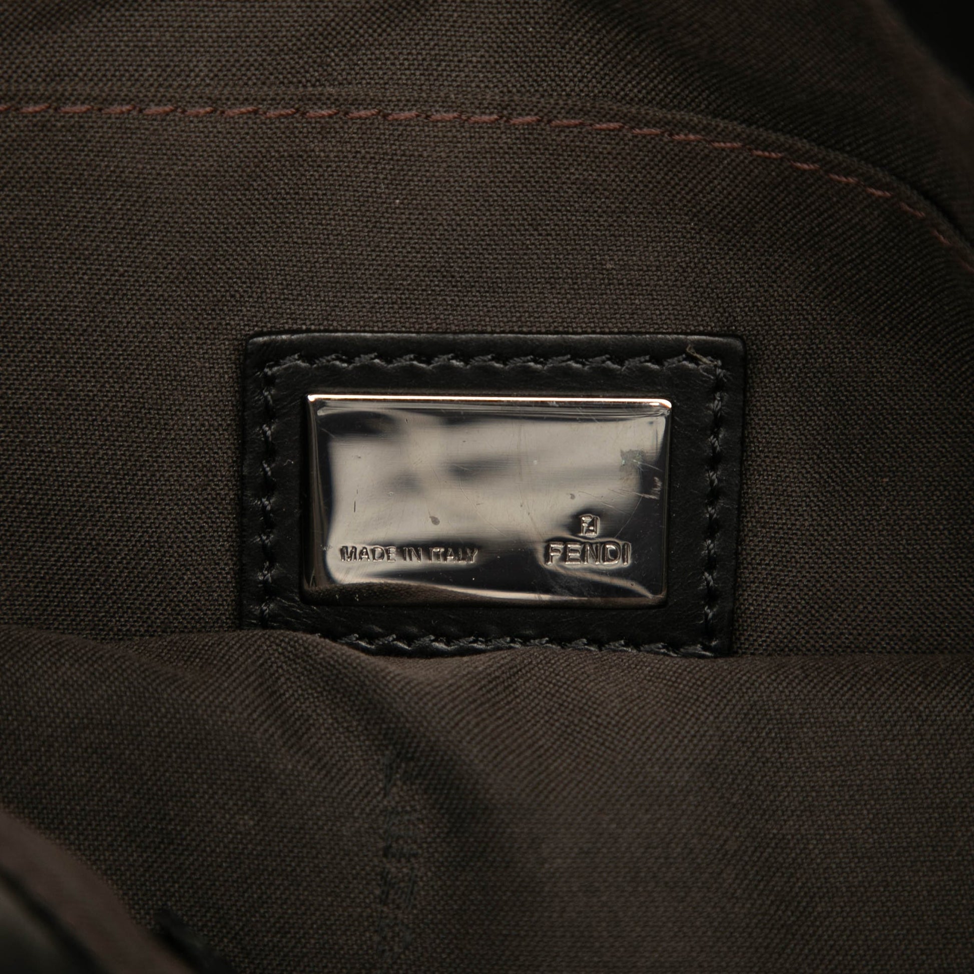 Fendi Zucca Suede Crossbody