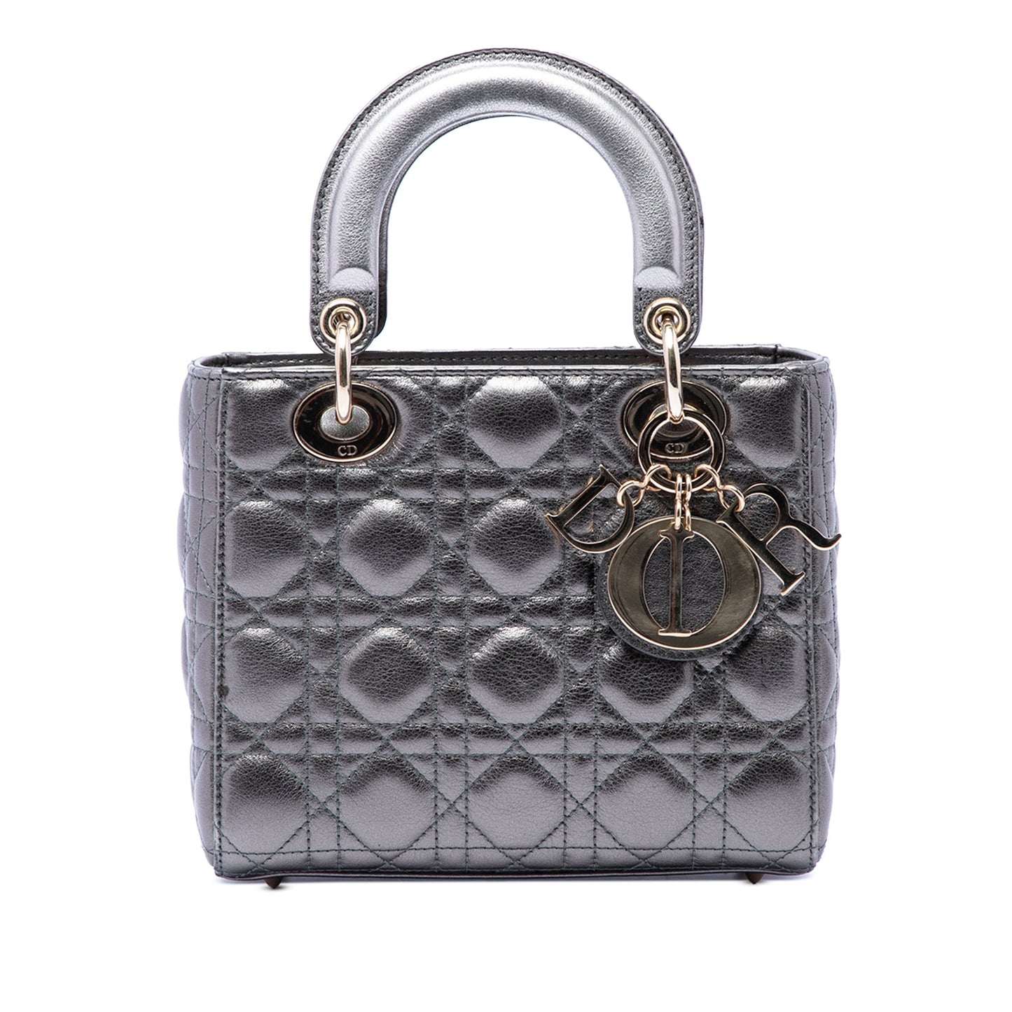Dior Small Metallic Lambskin Cannage My ABCDior Lady Dior