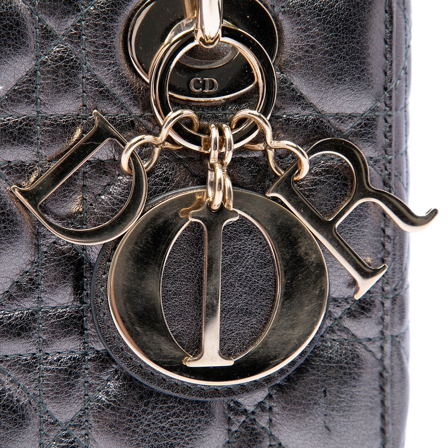 Dior Small Metallic Lambskin Cannage My ABCDior Lady Dior