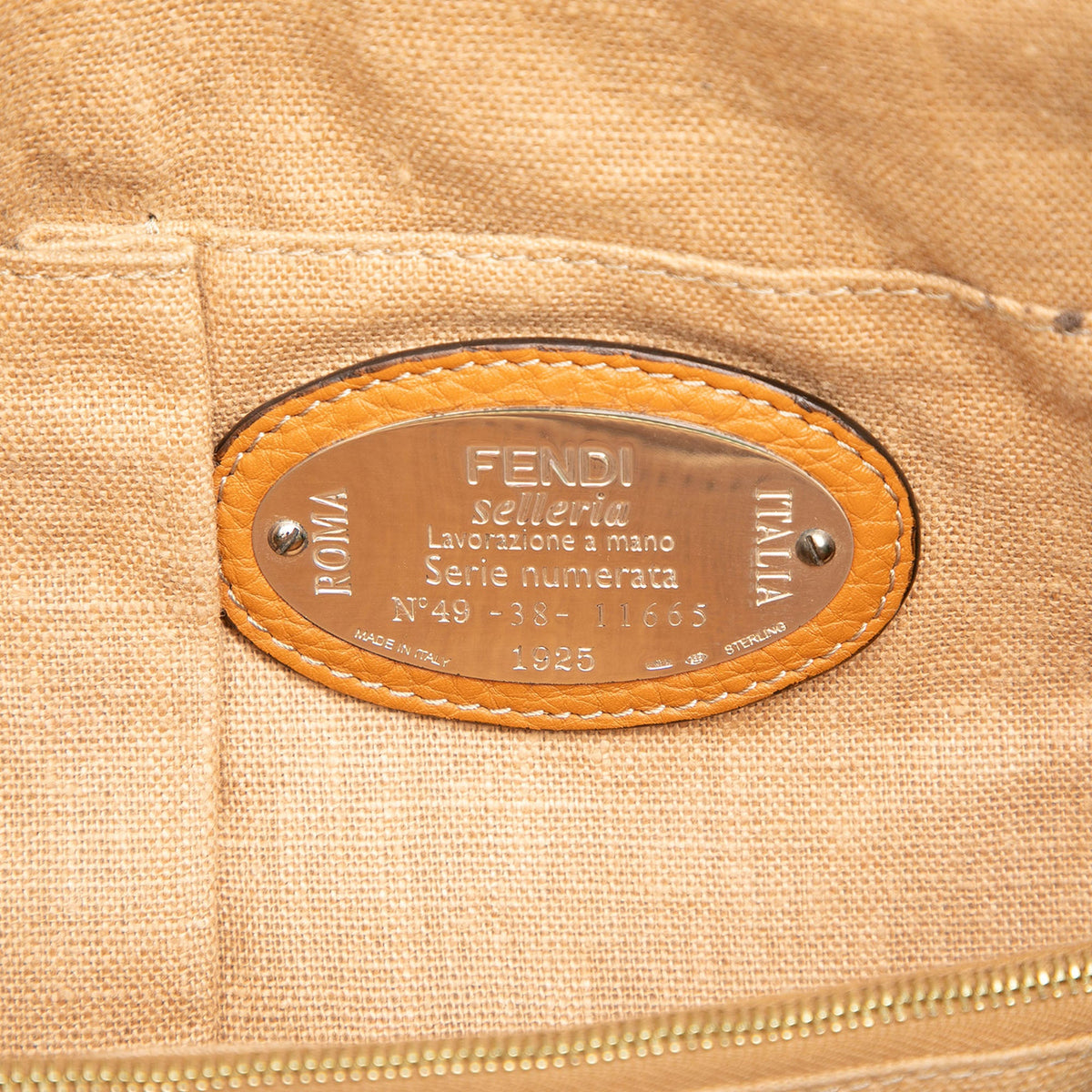 Fendi Medium Leather 2Bag Colorblock Tote — Brown