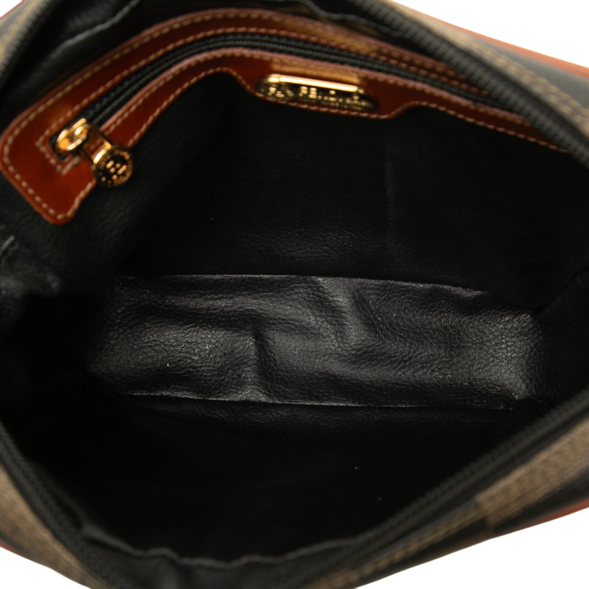 Fendi Pequin Coated Canvas Checkboard Crossbody