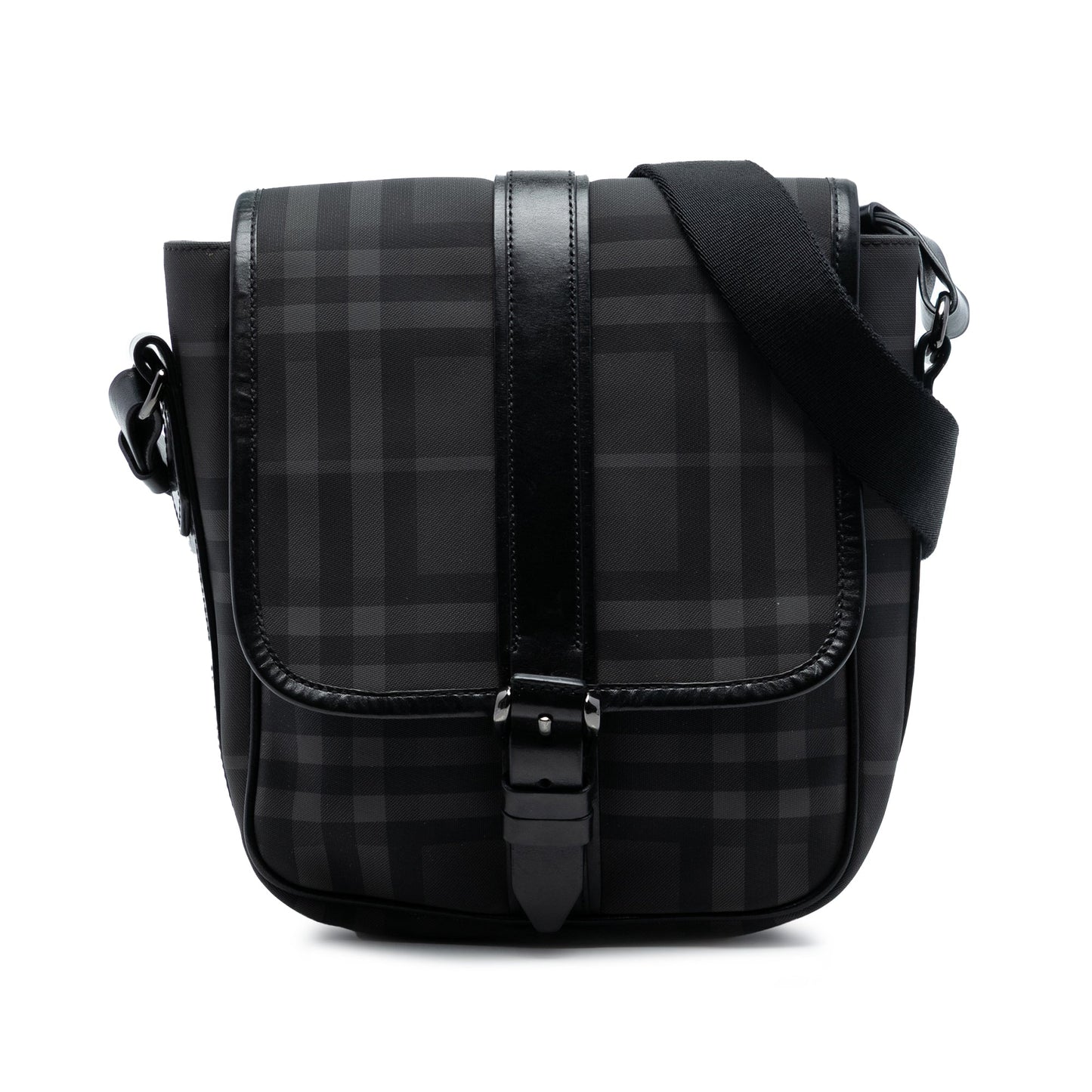 Burberry Smoke Check Coated Canvas Crossbody