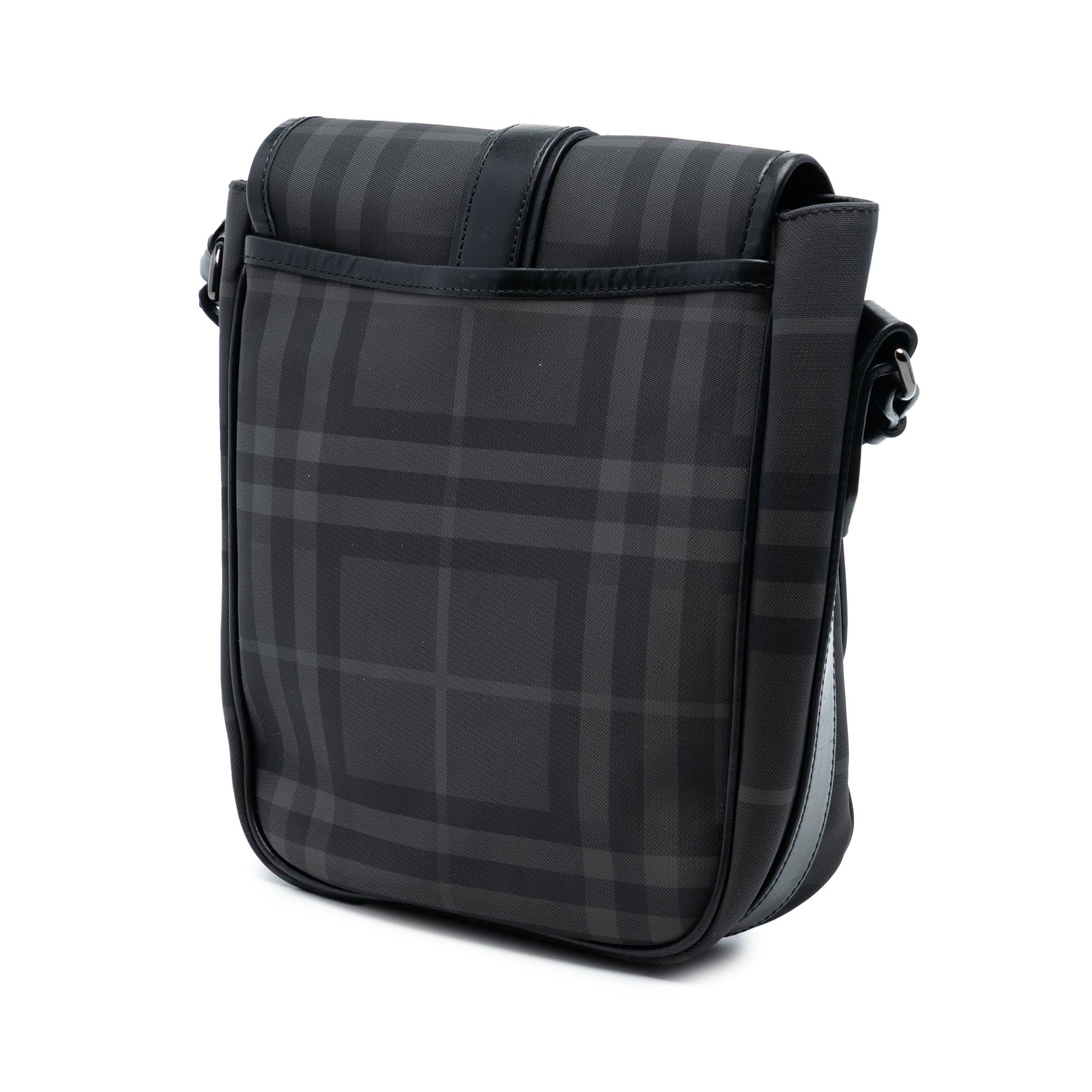 Burberry Smoke Check Coated Canvas Crossbody