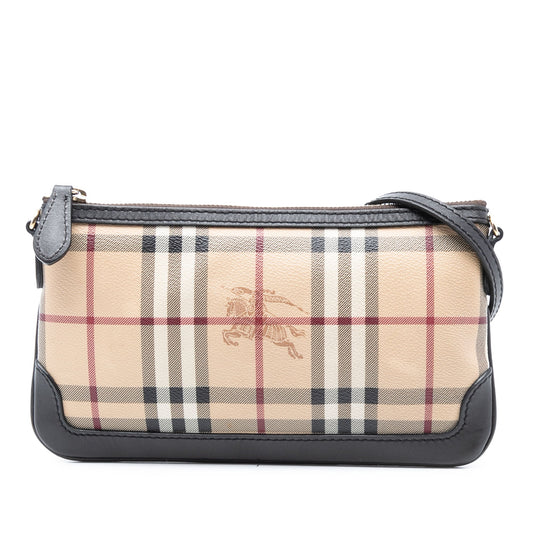 Burberry Haymarket Check Coated Canvas Peyton Crossbody