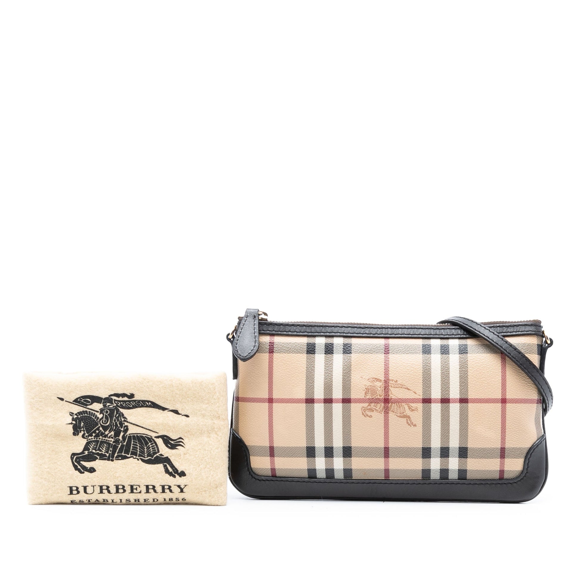 Burberry Haymarket Check Coated Canvas Peyton Crossbody