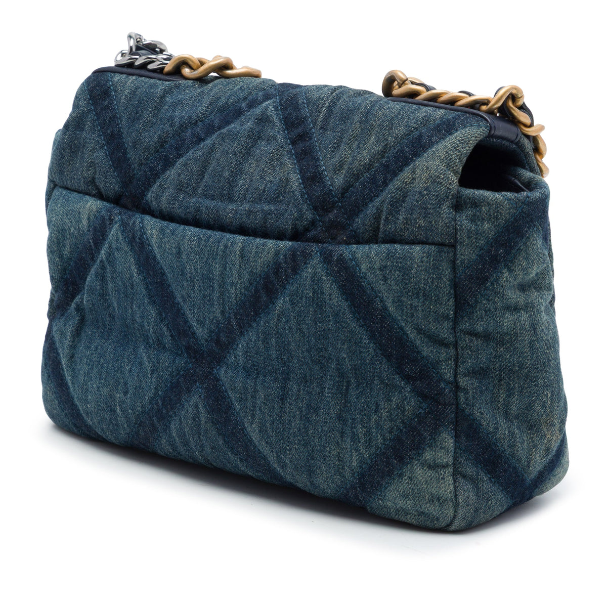 Chanel Medium Denim 19 Flap — Blue
