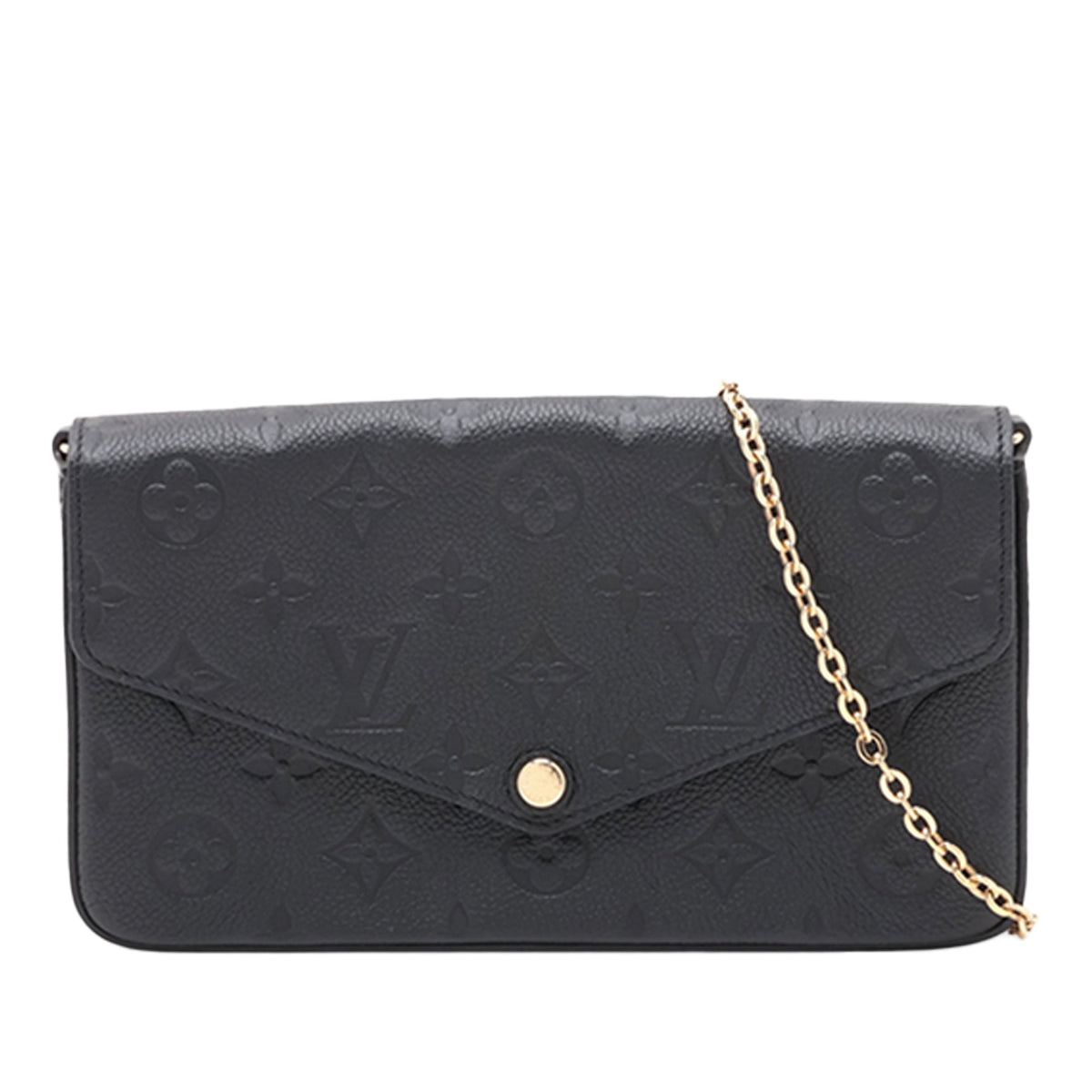Louis Vuitton Monogram Empreinte Pochette Felicie — Black