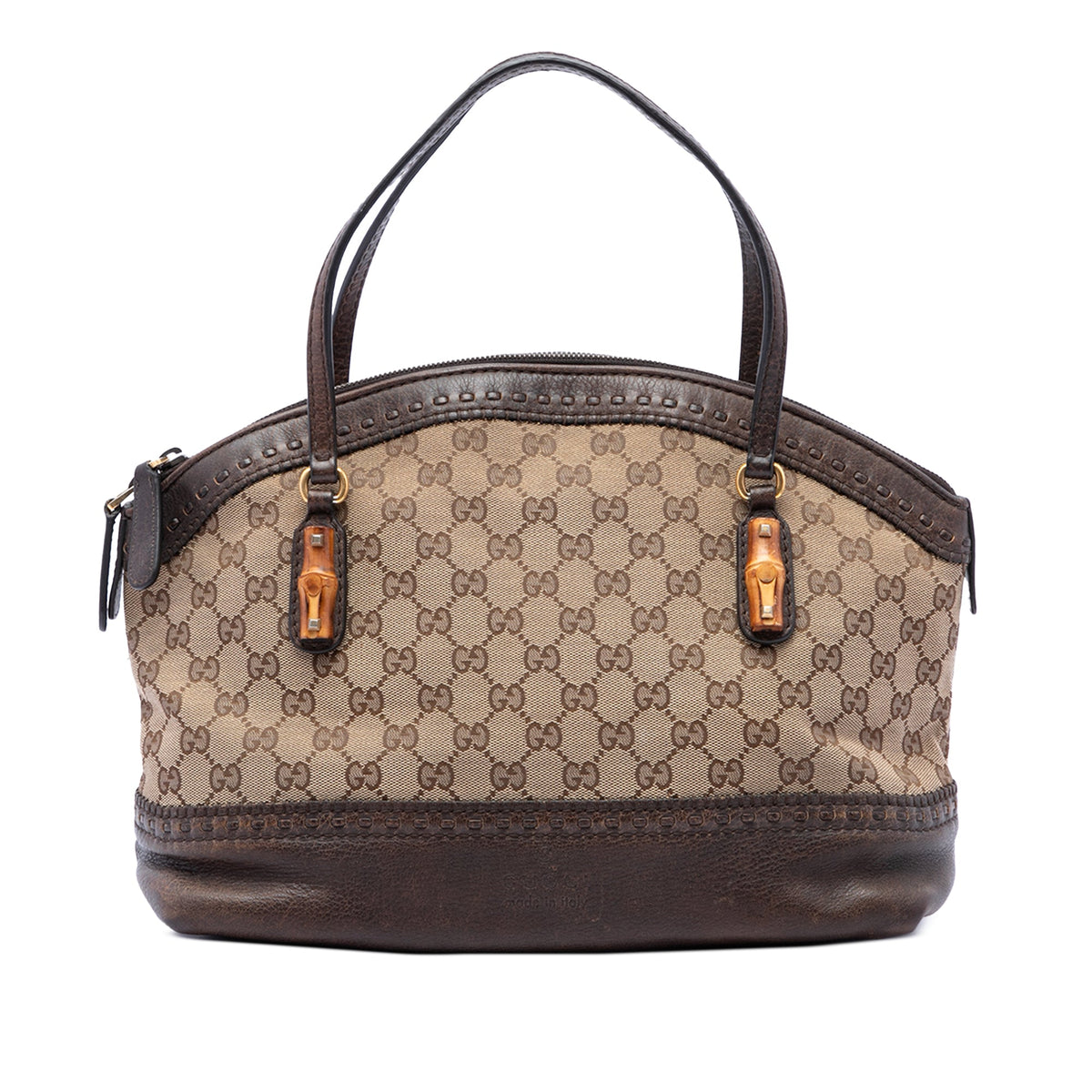 Gucci GG Canvas Laidback Crafty Handbag — Beige