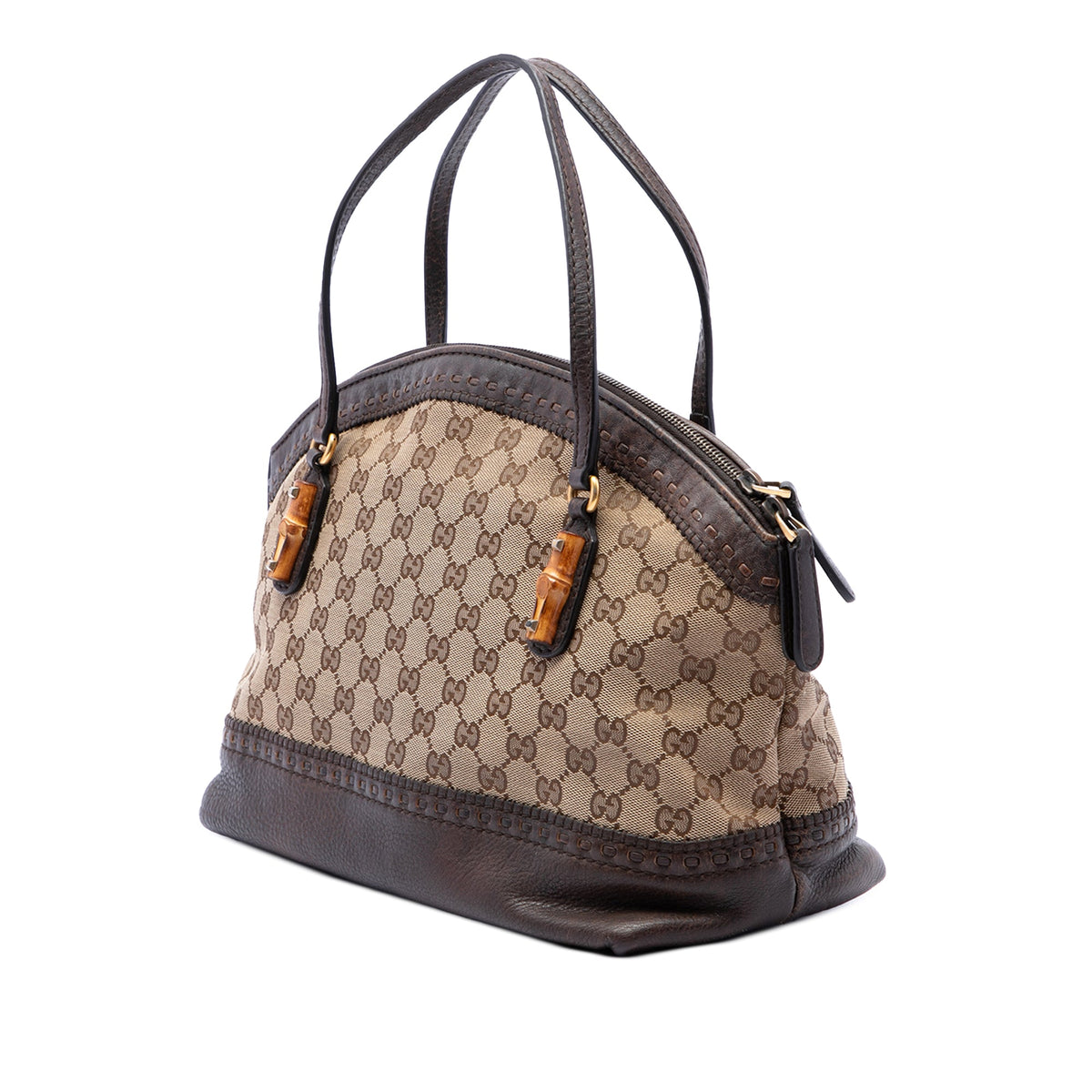 Gucci GG Canvas Laidback Crafty Handbag — Beige