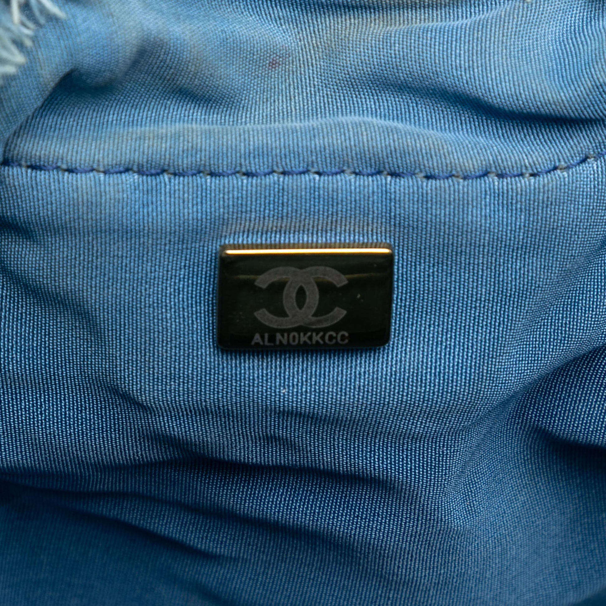 Chanel Medium Quilted Denim Mood Bucket with Chain